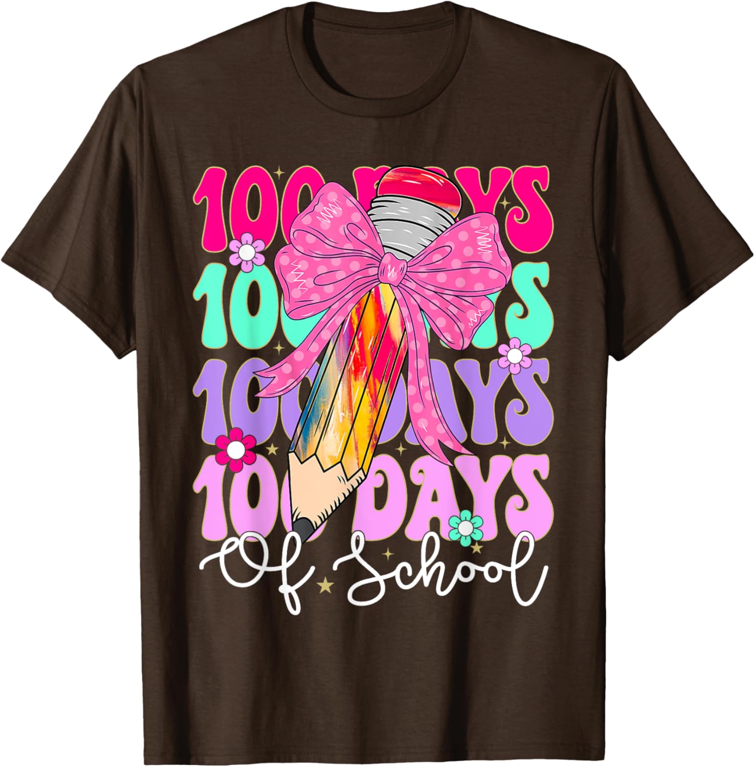 100 Days of School T-Shirt for Girls Fun Teacher Appreciation Gift - 15