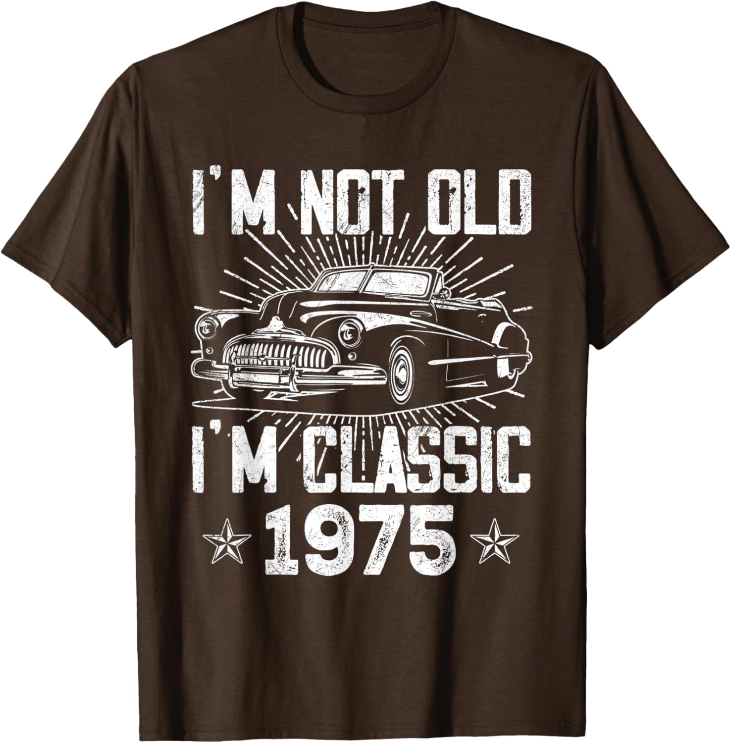 Vintage 1975 Classic Car T-Shirt for 50th Birthday Gifts for Men - 3