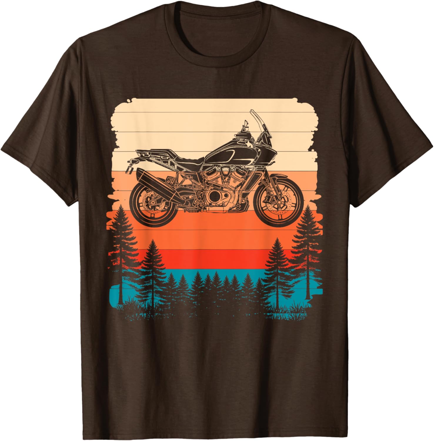 Adventure Rider Pan Edition Offroad Retro Motorbike T-Shirt for Men - 2