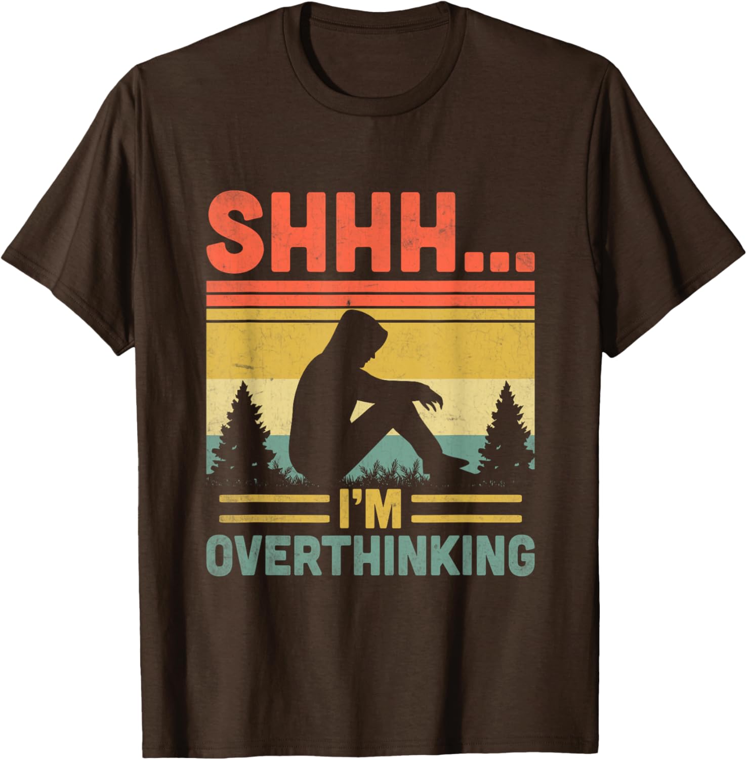 Shhh I’m Overthinking T-Shirt for Introverts – Funny & Cozy Apparel - 3
