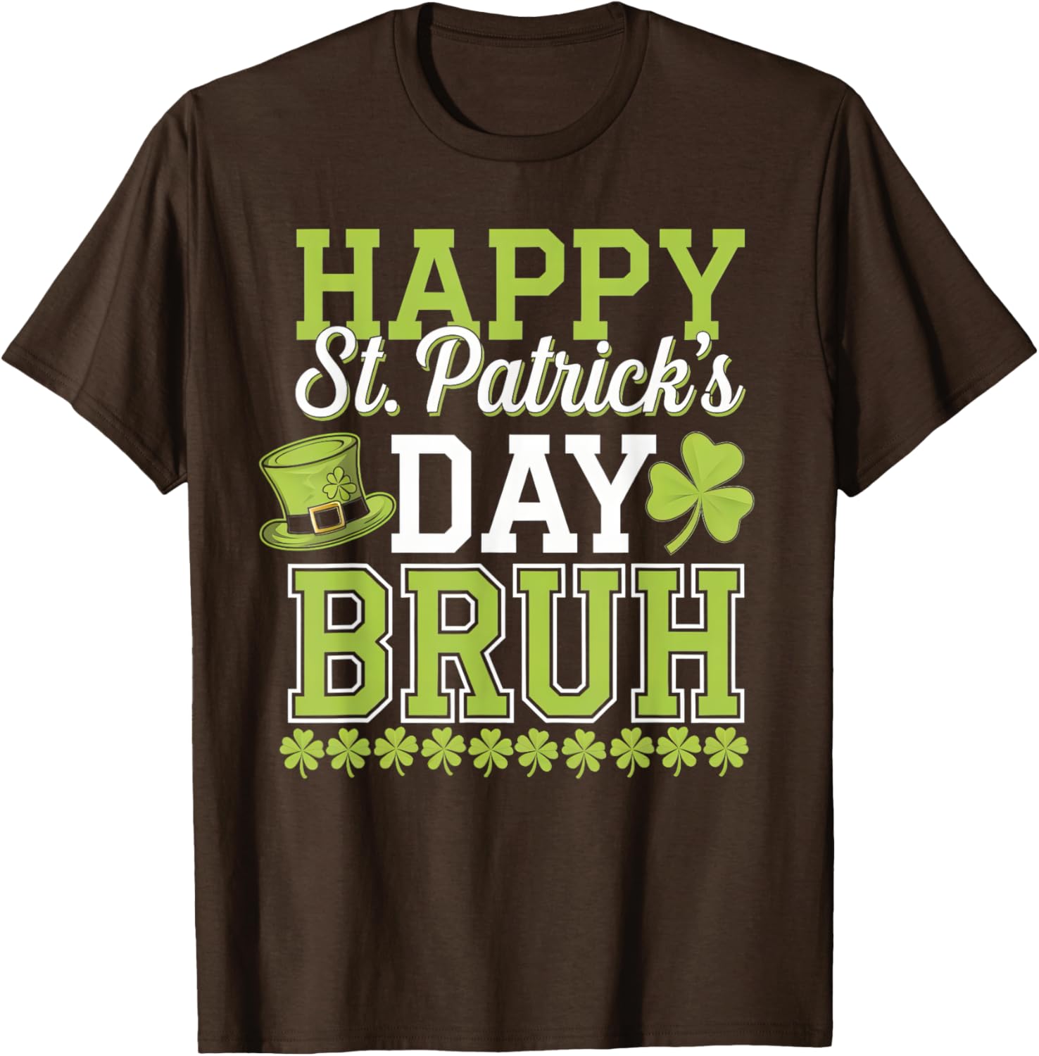 Bruh St Patricks Day T-Shirt for Boys and Teens Fun Green Tee - 13