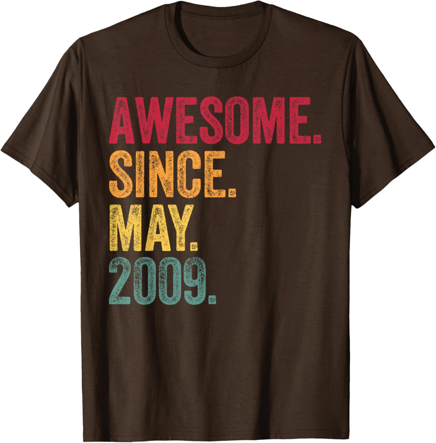 Vintage 16th Birthday T-Shirt Awesome Since May 2009 Gift Idea - 24