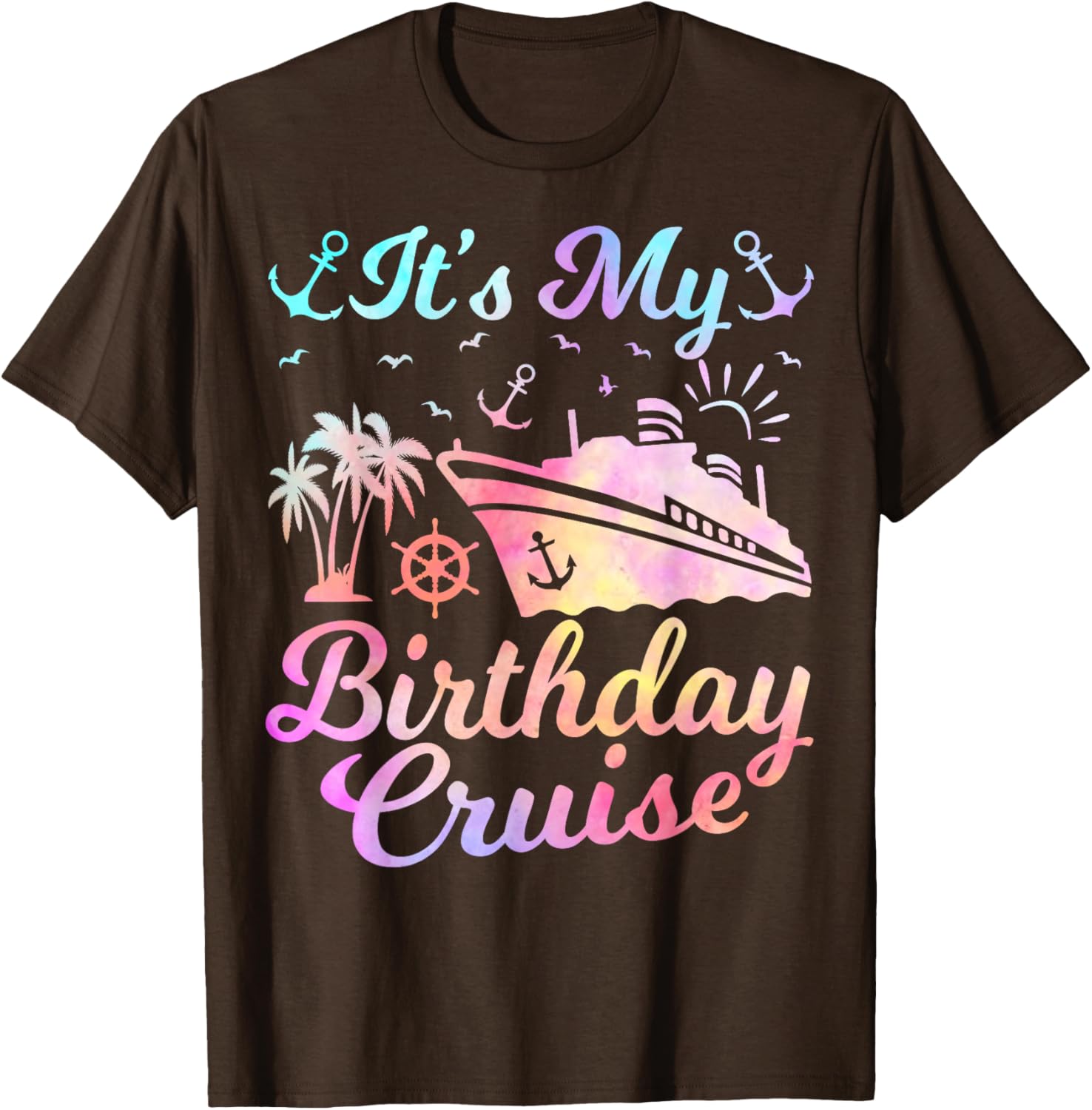 Fun Birthday Cruise Vacation T-Shirt for Men and Women - Perfect Party Apparel - 11