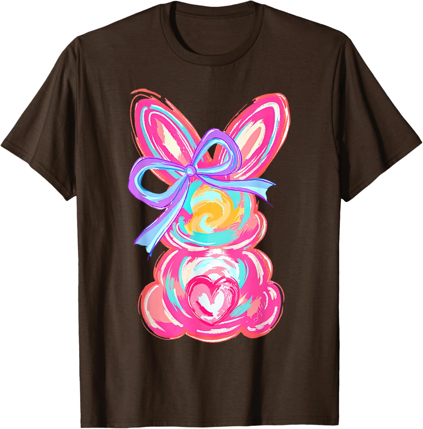 Coquette Bow Bunny Easter Shirt for Women and Girls Fun T-Shirt - 19