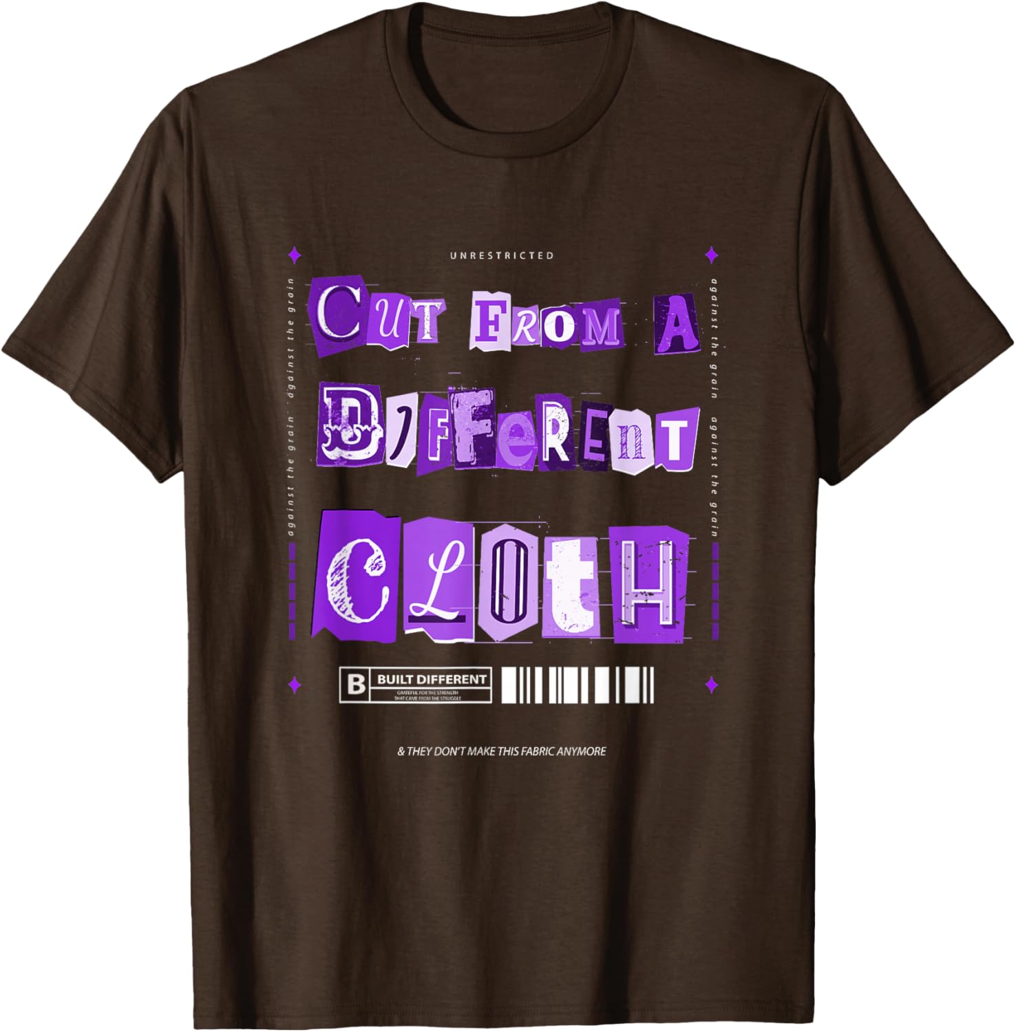 Vibrant Purple Graphic T-Shirt From A Different Cloth for Stylish Comfort - 3