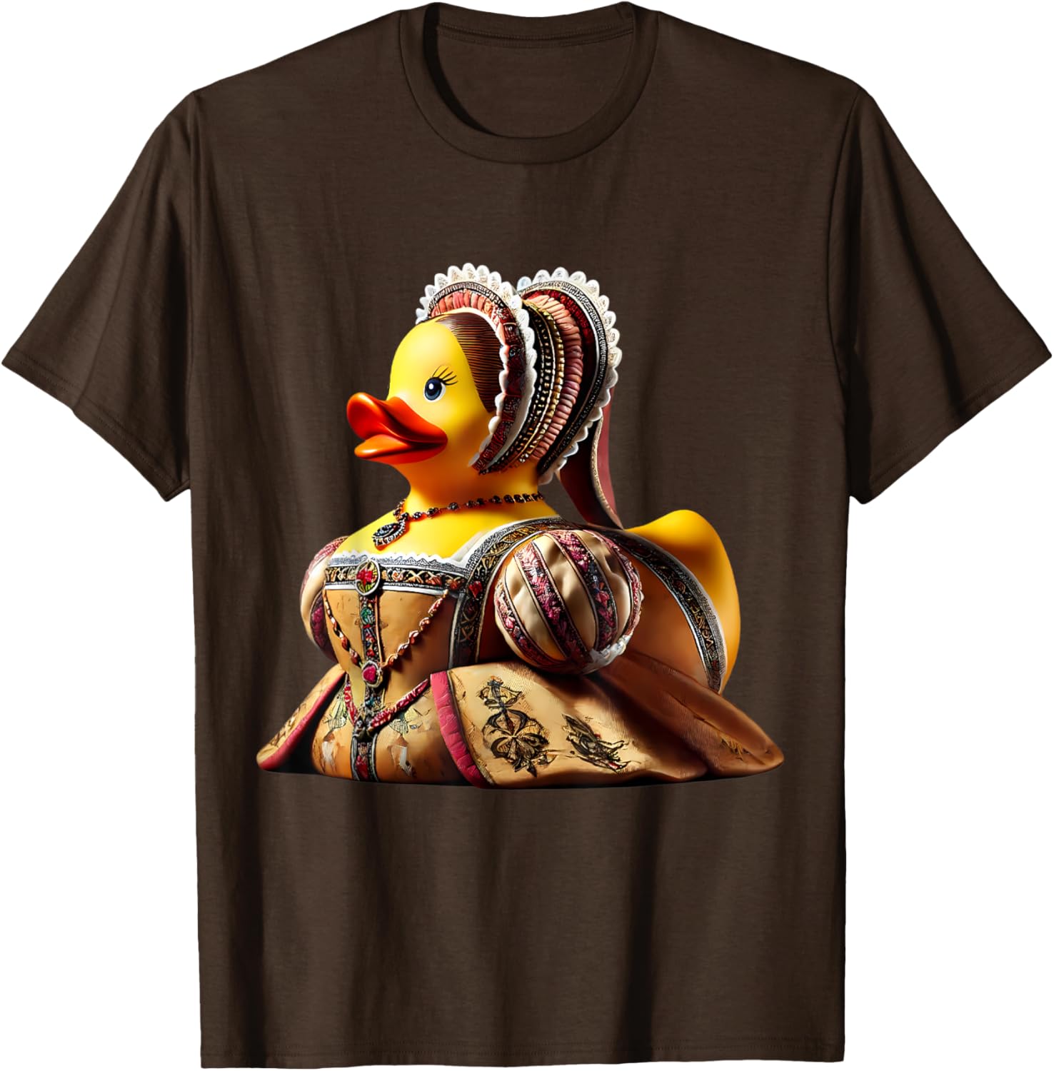 Rubber Duck Anne Boleyn T-Shirt Fun Historical Figure Apparel - 28