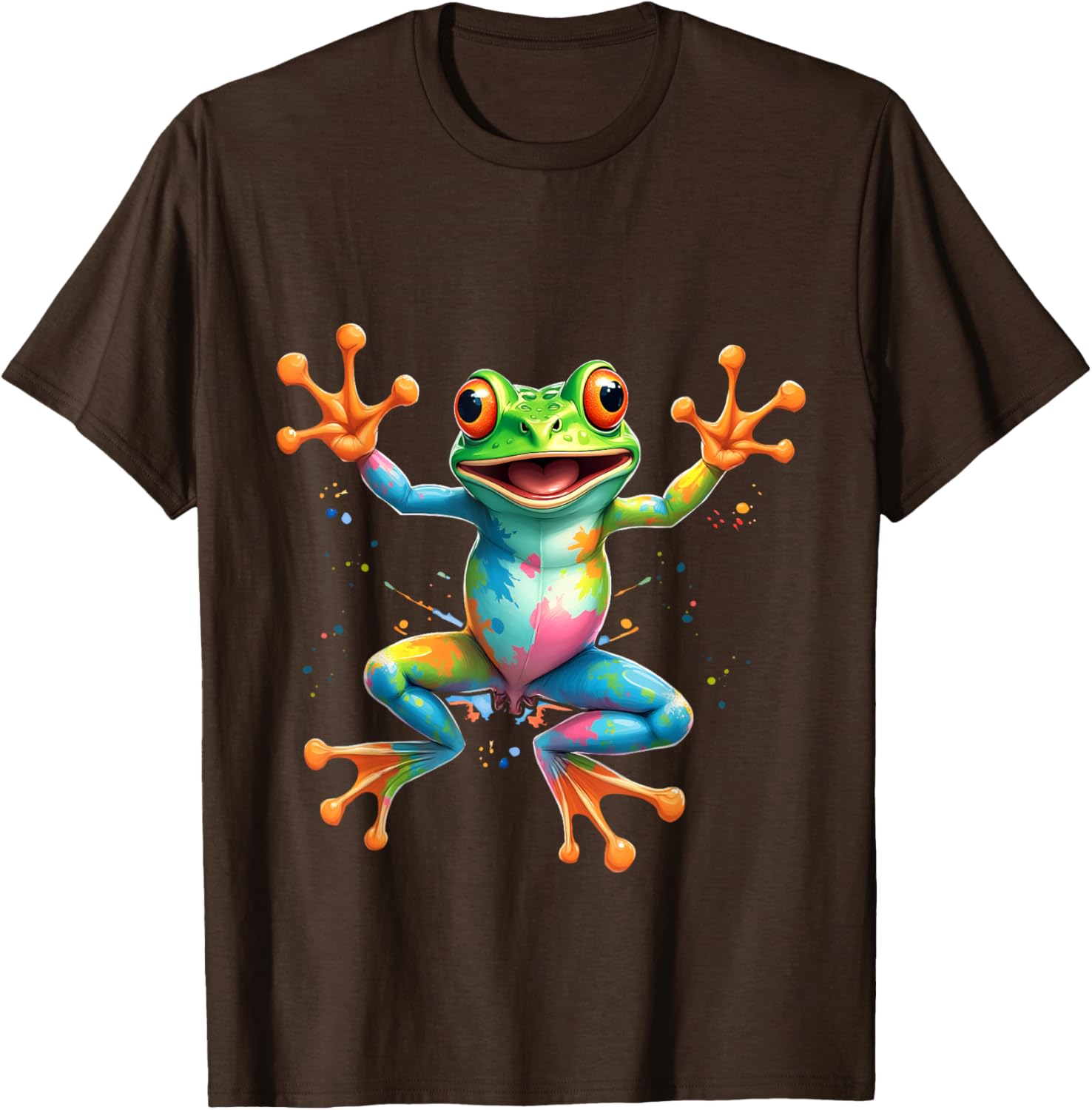 Cool Tie Dye Frog Peace Sign T-Shirt for Men, Women, and Kids - 16