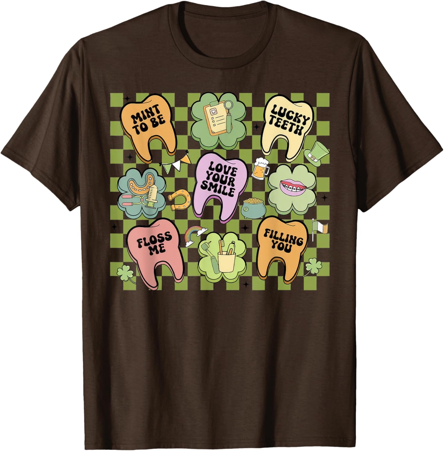 Retro Irish Dentist T-Shirt for St Patrick's Day Dental Squad Fun - 27