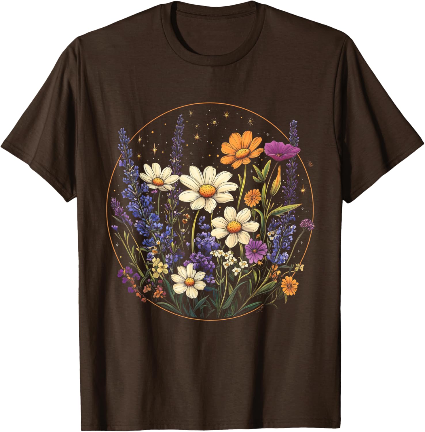Vintage Wildflower Daisy Lavender Spring T-Shirt for Nature Lovers - 9