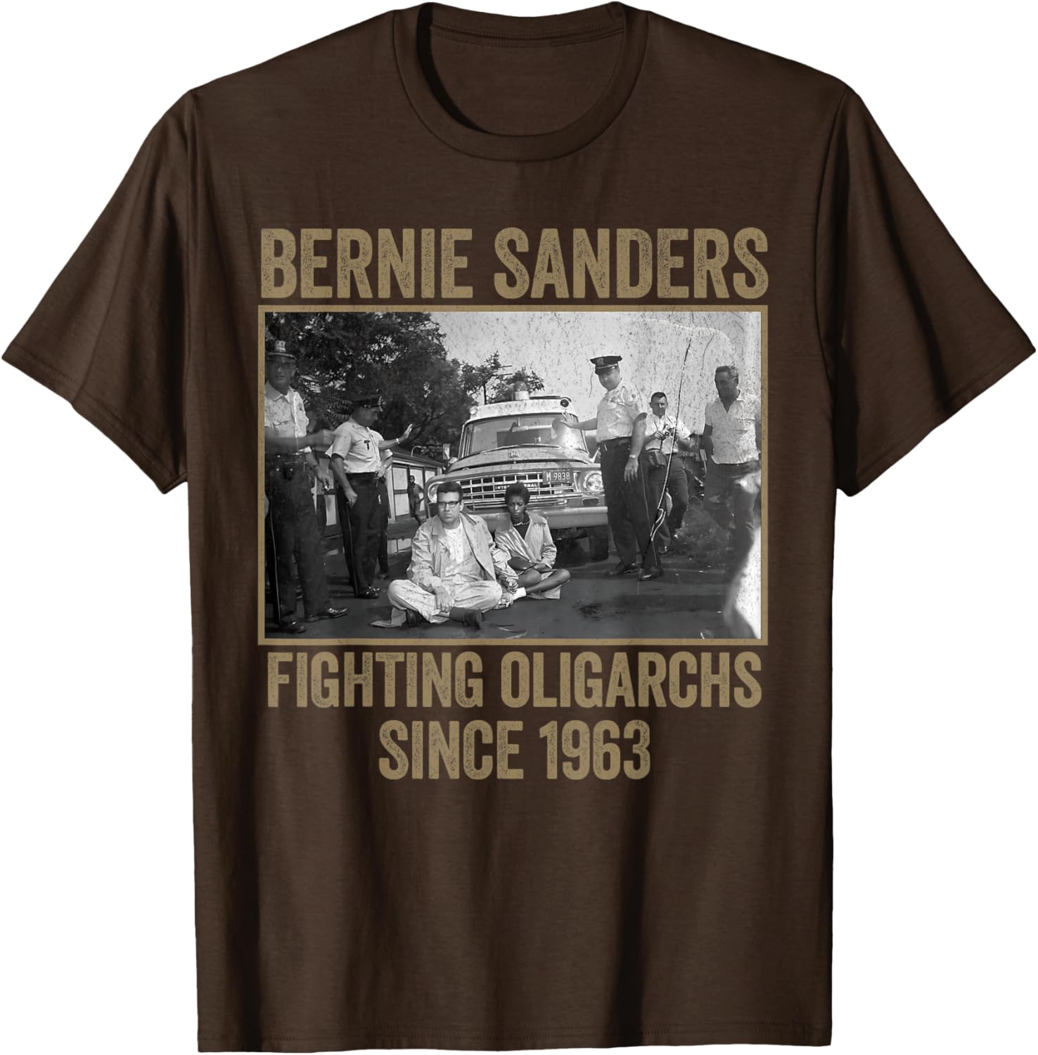 Bernie Fighting Oligarchs Protest T-Shirt for Activists and Supporters - 8