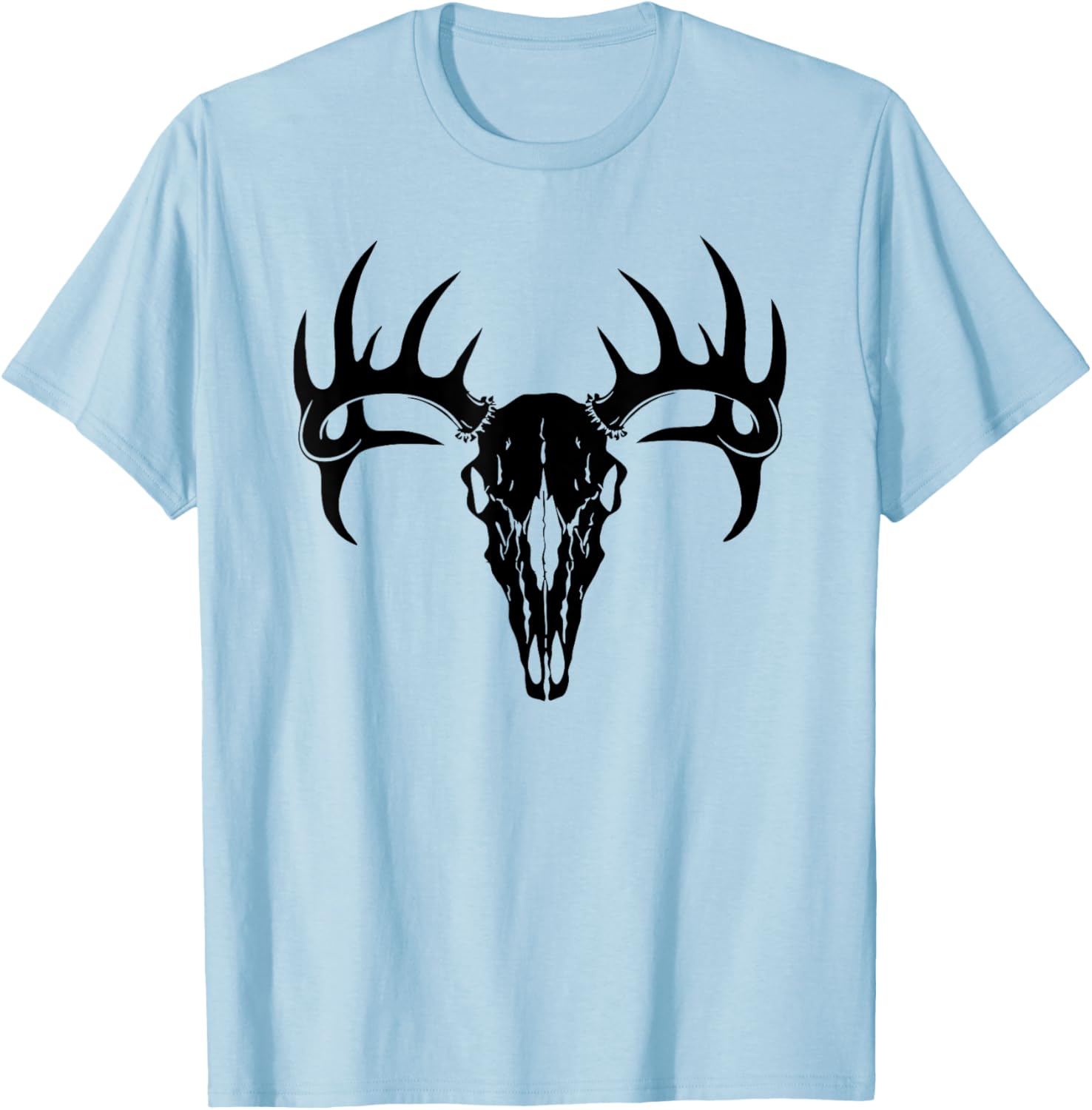 Stylish Deer Antler Deer Skull T-Shirt for Outdoor Enthusiasts - 2