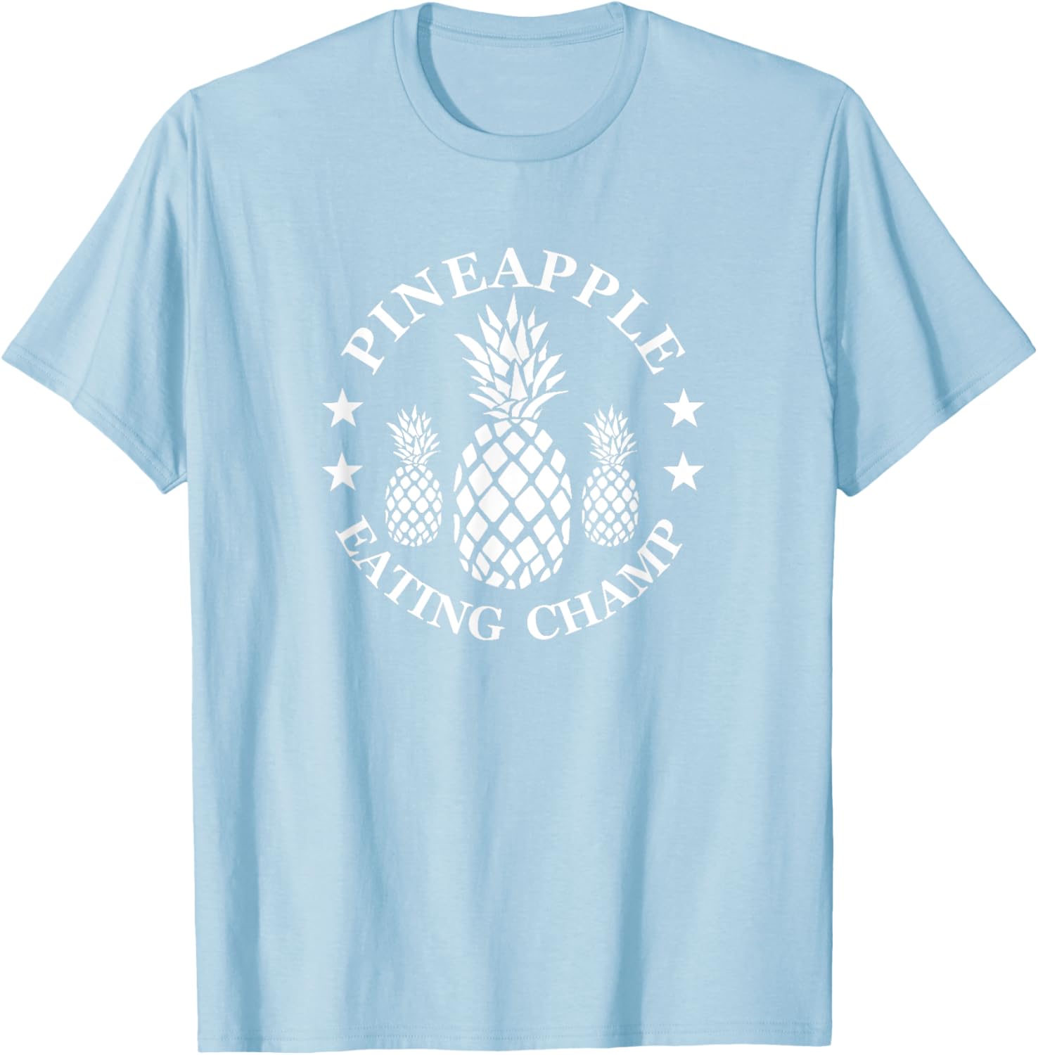 Tropical Pineapple Eating Champion T-Shirt for Fun Summer Style - 11