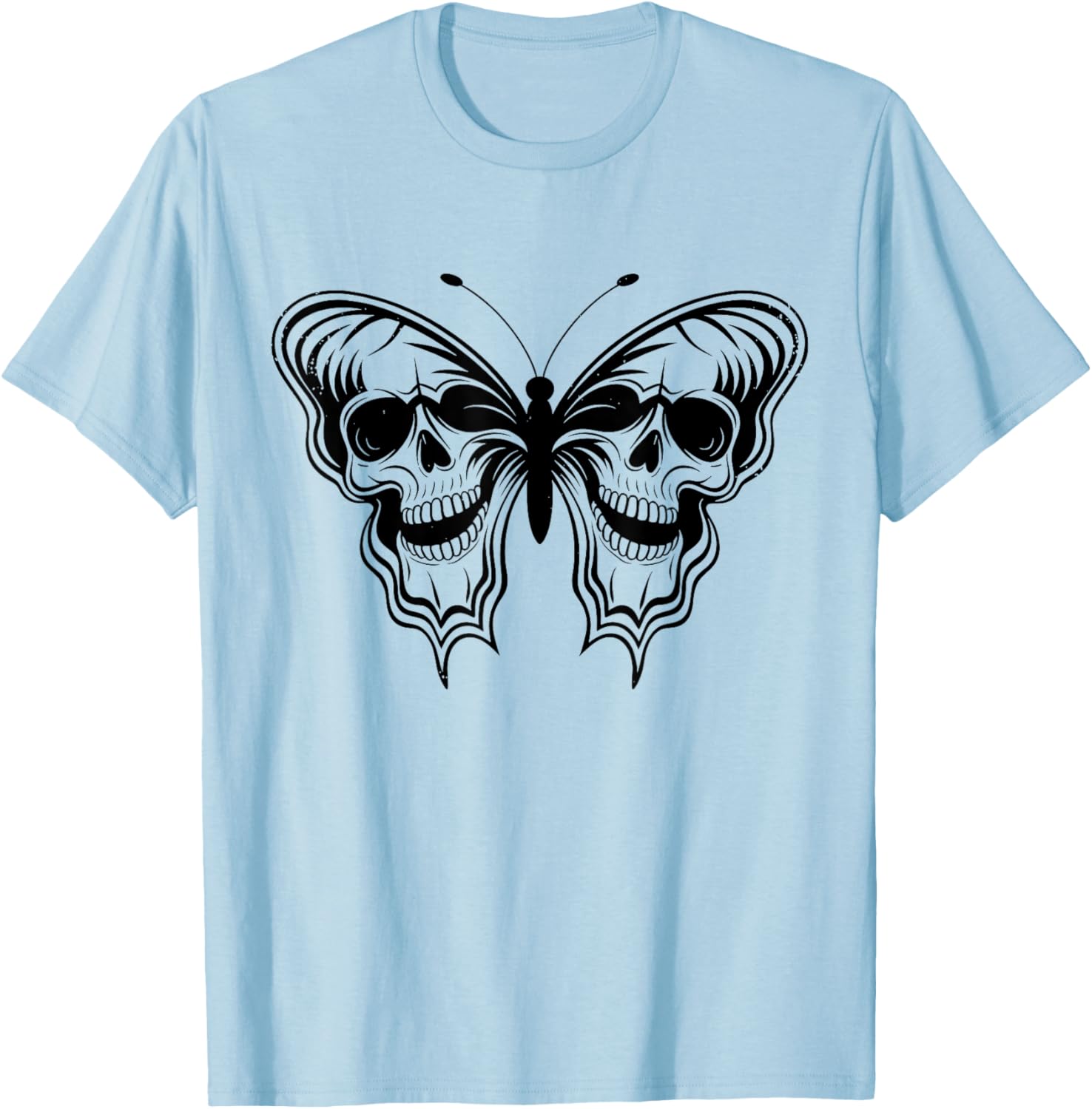 Halloween Butterfly Skulls T-Shirt for Men and Women - Spooky Style - 3