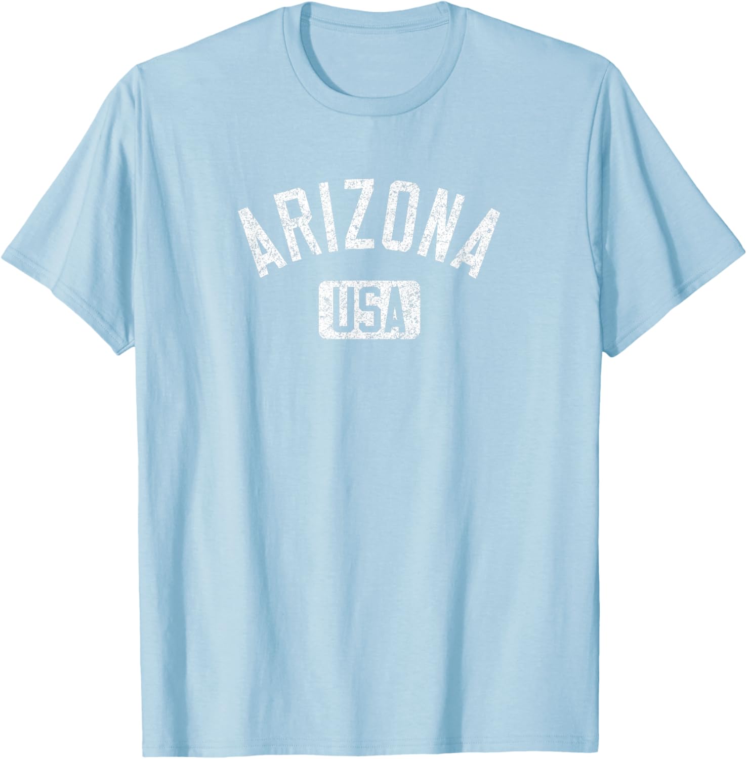 Arizona USA Distressed White Print T-Shirt for Comfortable Casual Style - 26