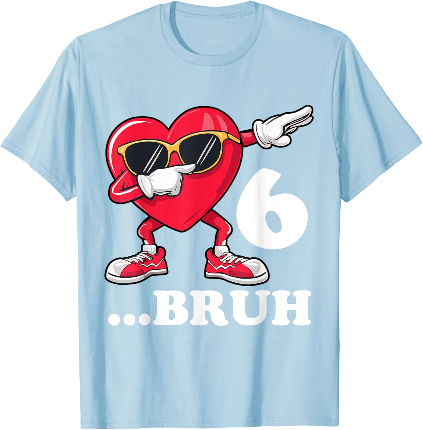Bruh Dabbing Birthday Boy T-Shirt for 6 Year Old Fun Celebration Gear - 3