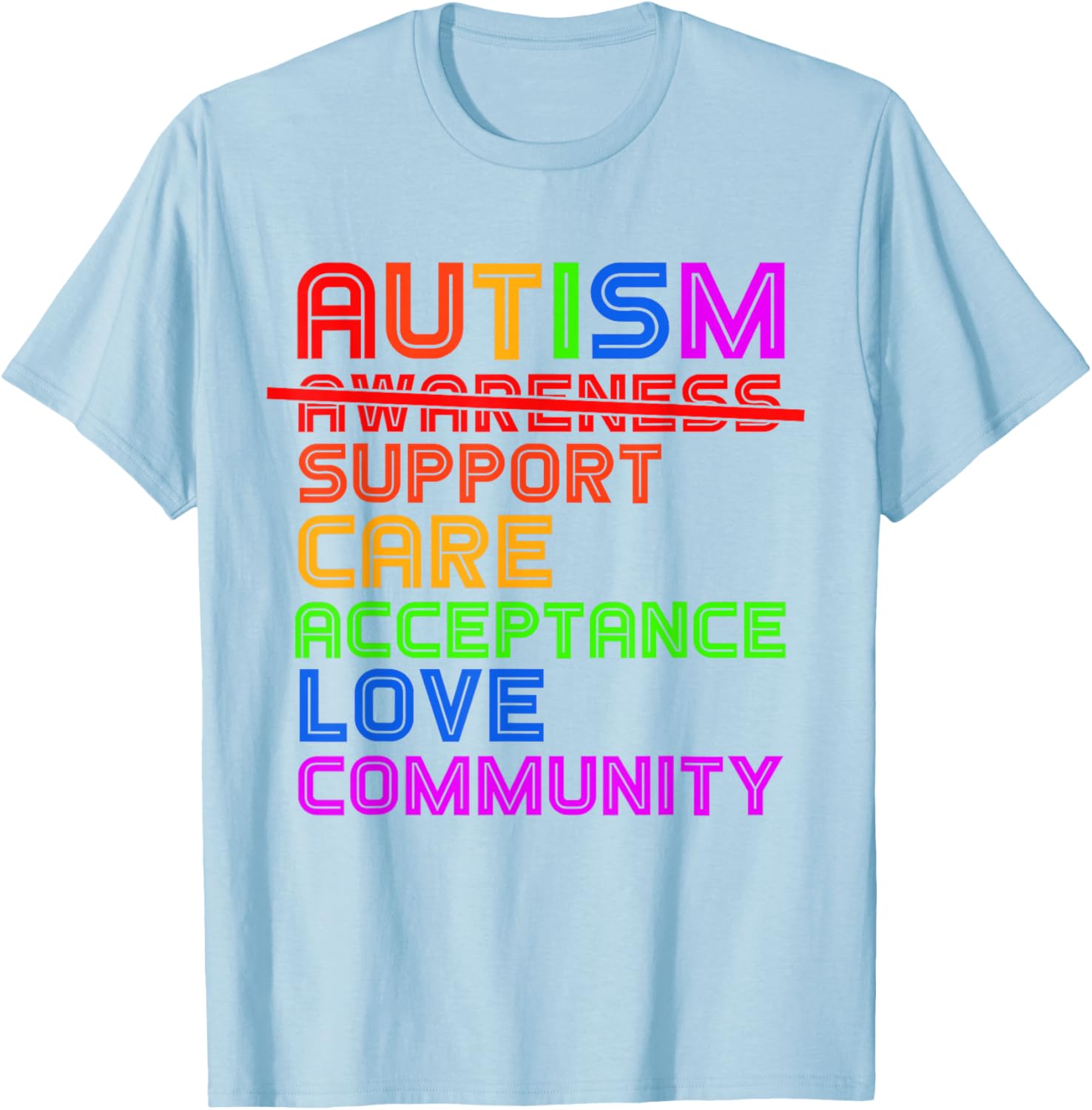 Autism Awareness T-Shirt for Men, Women, and Kids - Support Acceptance - 11