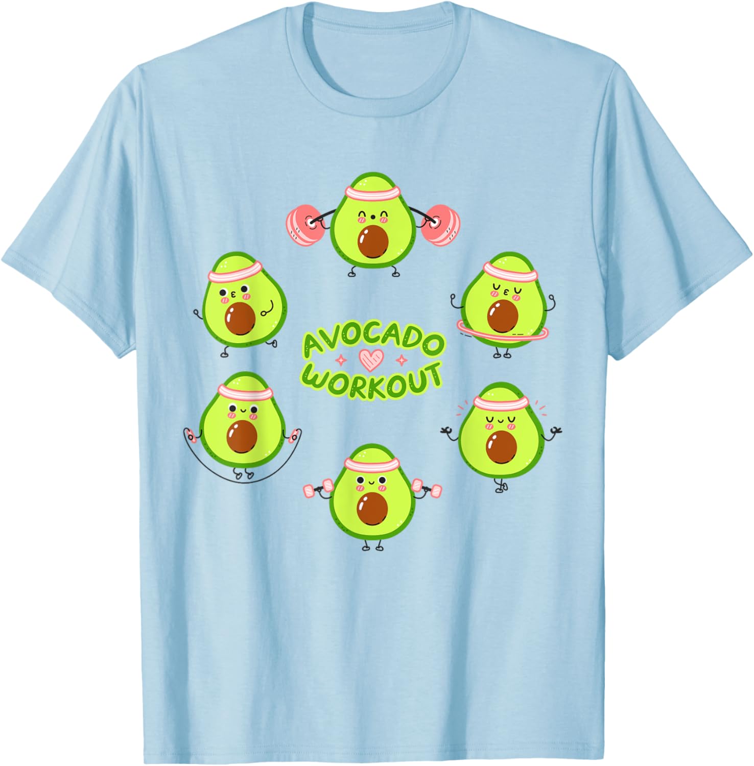 Avocado Workout Guacamole T-Shirt for Vegan Mexican Food Lovers - 4