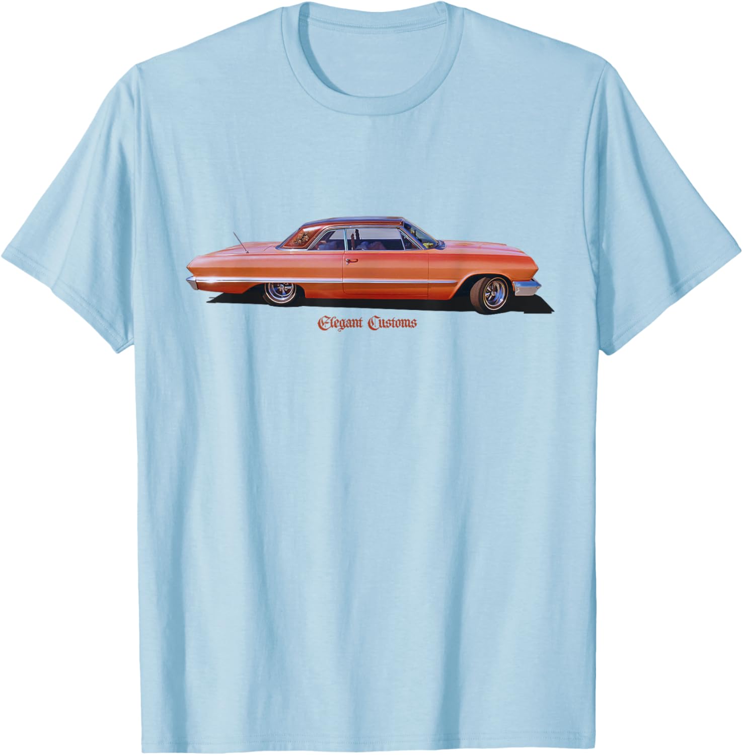 1963 Impala Tangerine Dream Low Rider Kustom T-Shirt for Car Lovers - 14
