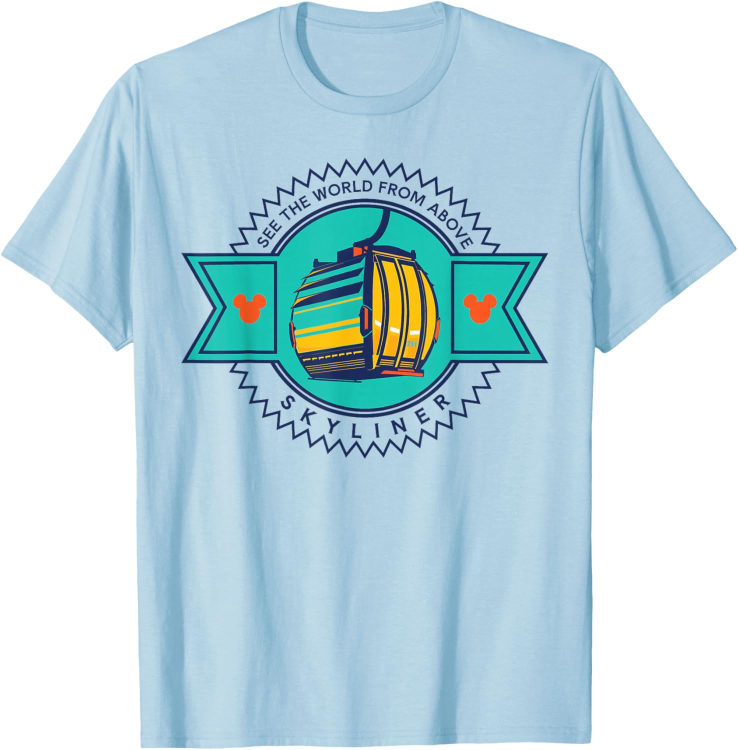 Skyliner Mouse Ears Theme Park T-Shirt for a Magical Vacation Adventure - 2