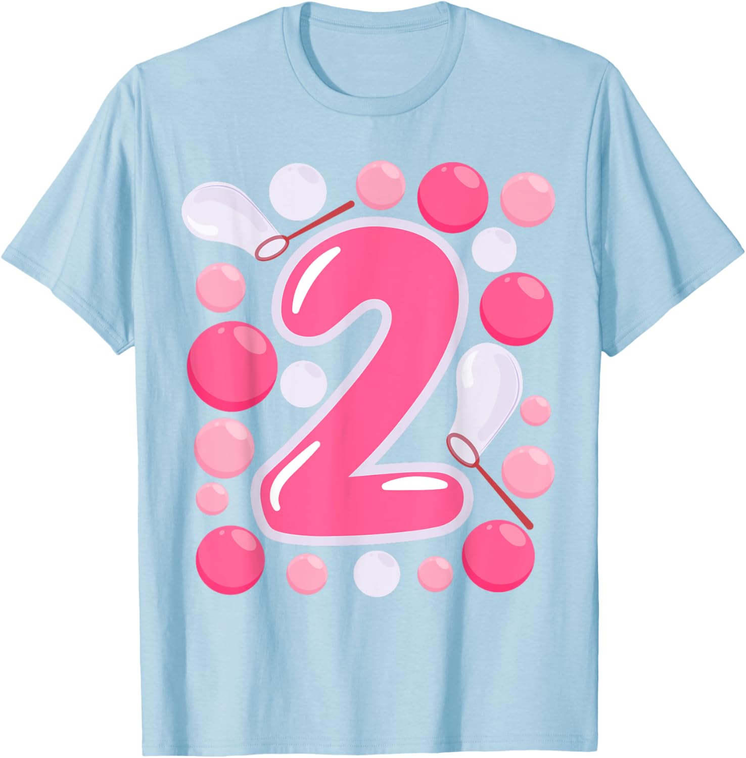 Adorable Girls 2nd Bubble Birthday Party T-Shirt for Kids Celebrations - 15