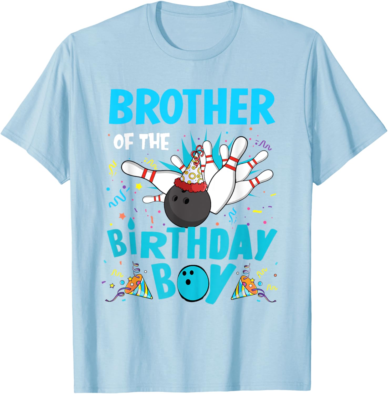 Brother Of The Birthday Boy Bowling Family Matching T-Shirt for Fun Celebrations - 2