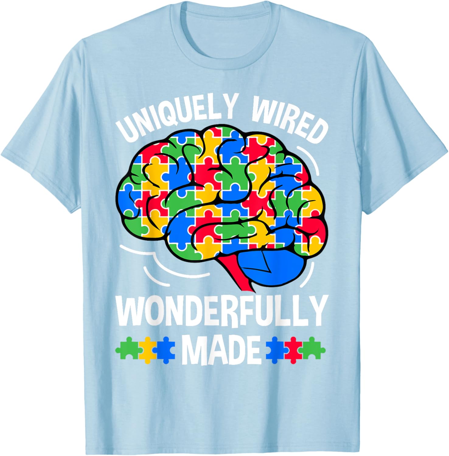 Uniquely Wired Wonderfully Made Autism Awareness T-Shirt for Kids - 4