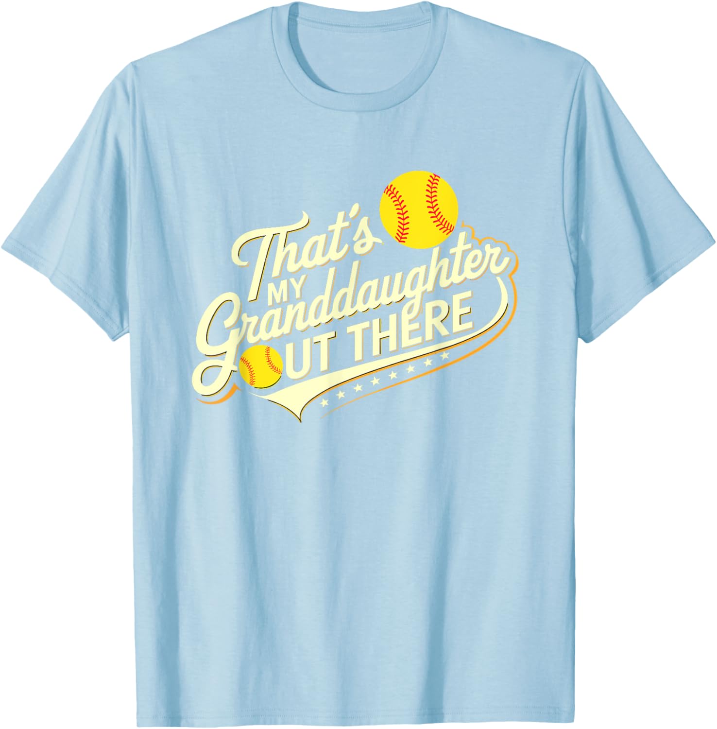 That's My Granddaughter Out There Softball Proud Family Fan T-Shirt - 2