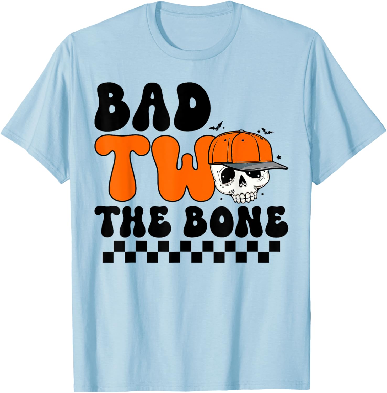 Cool Spooky 2nd Birthday T-Shirt for Boys - Bad Two The Bone Design - 7