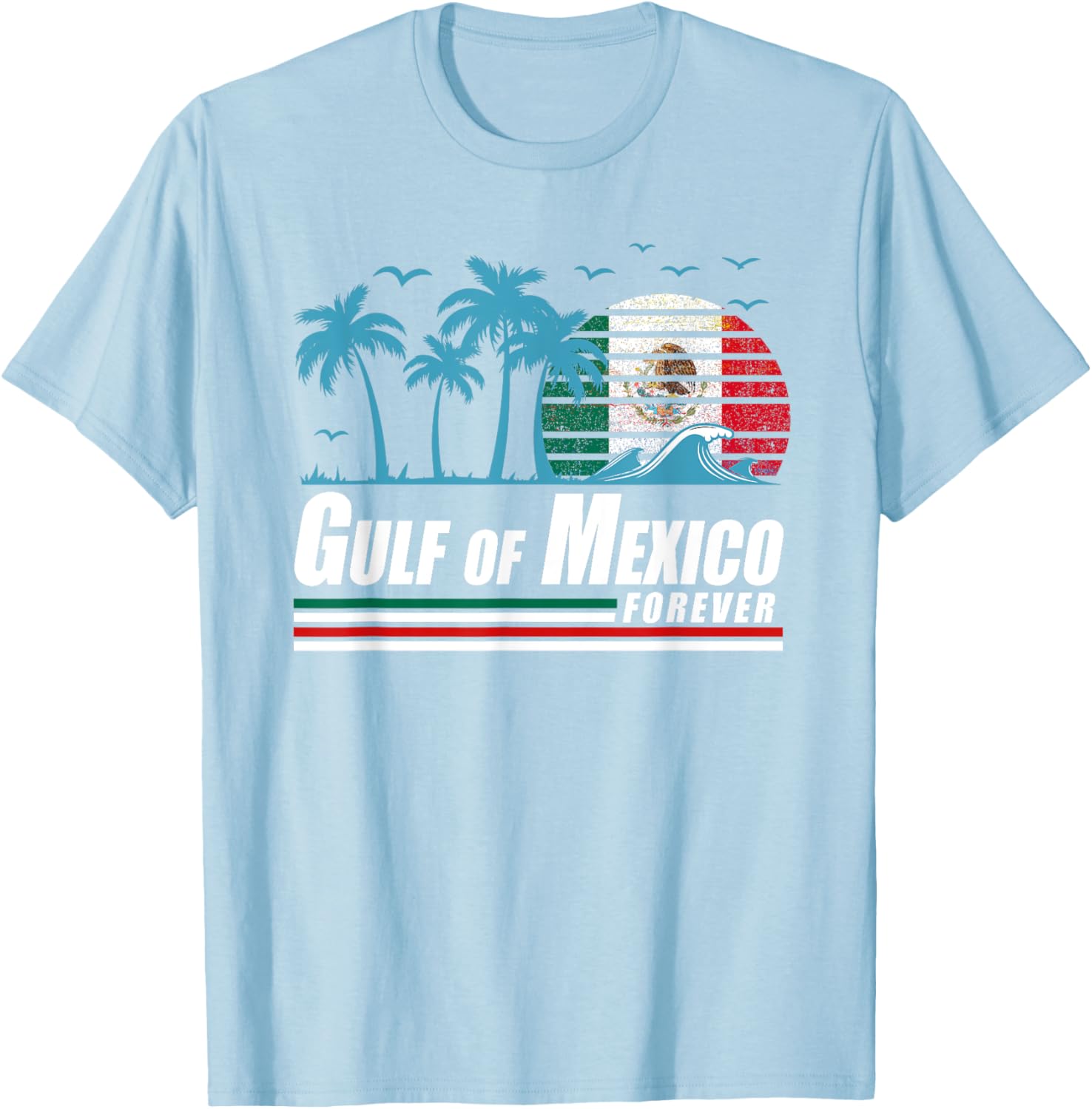 Retro Gulf of Mexico T-Shirt for Coastal Vibes and Vintage Style - 5