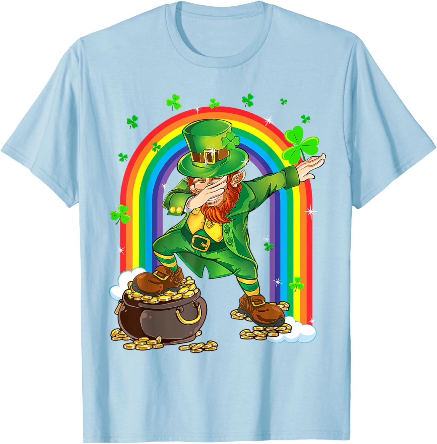 Cool 2025 St Patrick's Day Dabbing Leprechaun T-Shirt for Kids and Adults - 6
