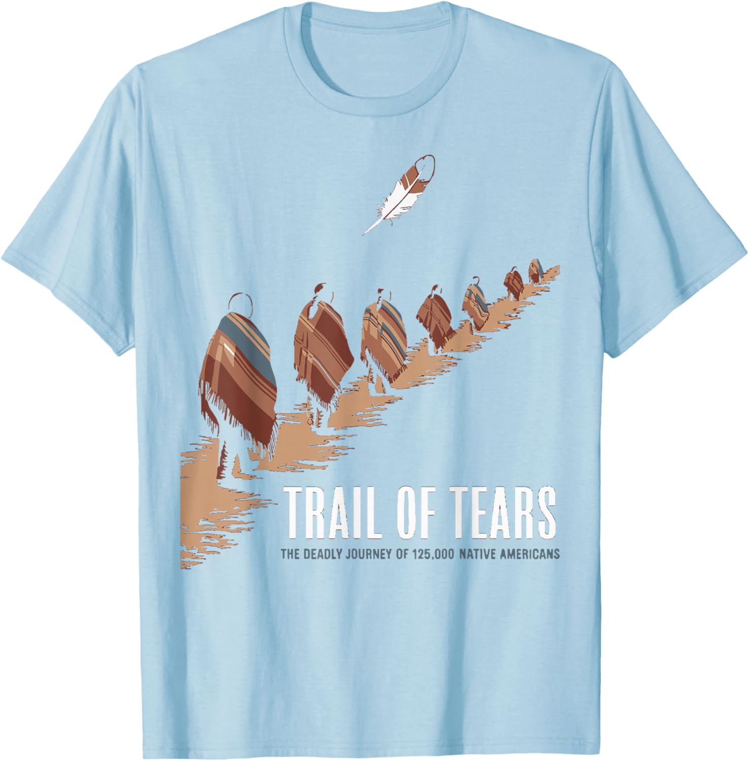 Trail Of Tears Native American Journey T-Shirt for Comfort and Style - 7