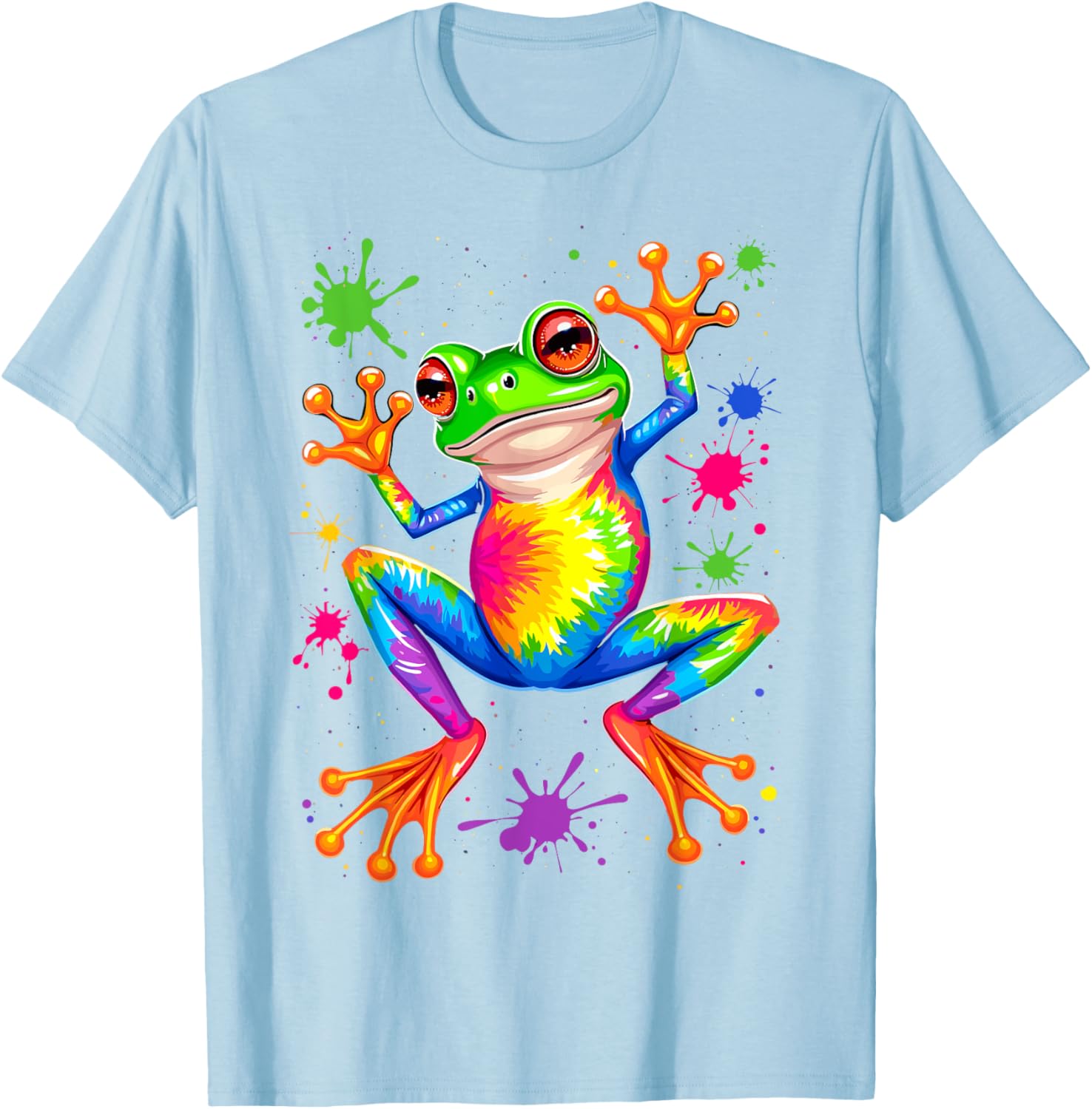 Cool Frog Tie Dye T-Shirt for Unique Style and Comfort - Fun Apparel - 2