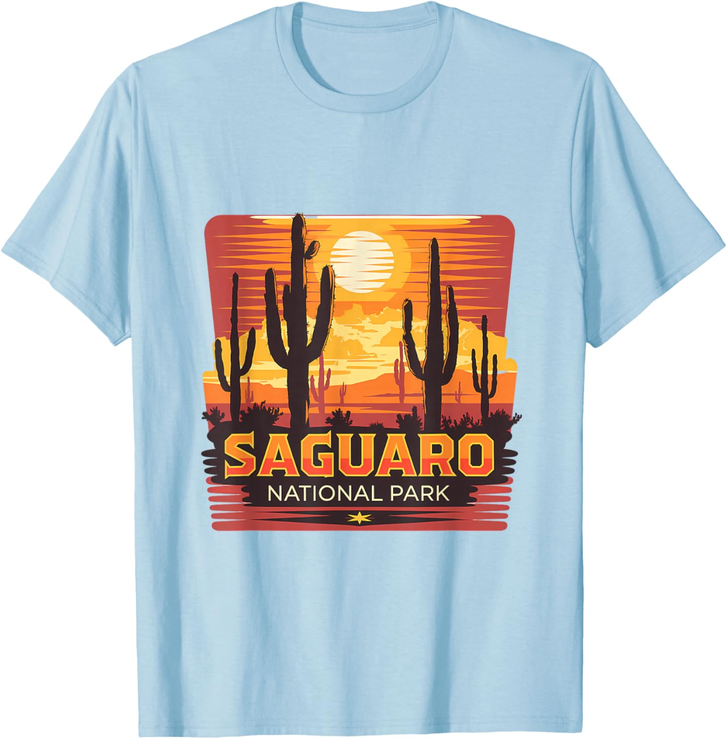 Saguaro National Park Desert Sun Scene T-Shirt for Nature Lovers - 25
