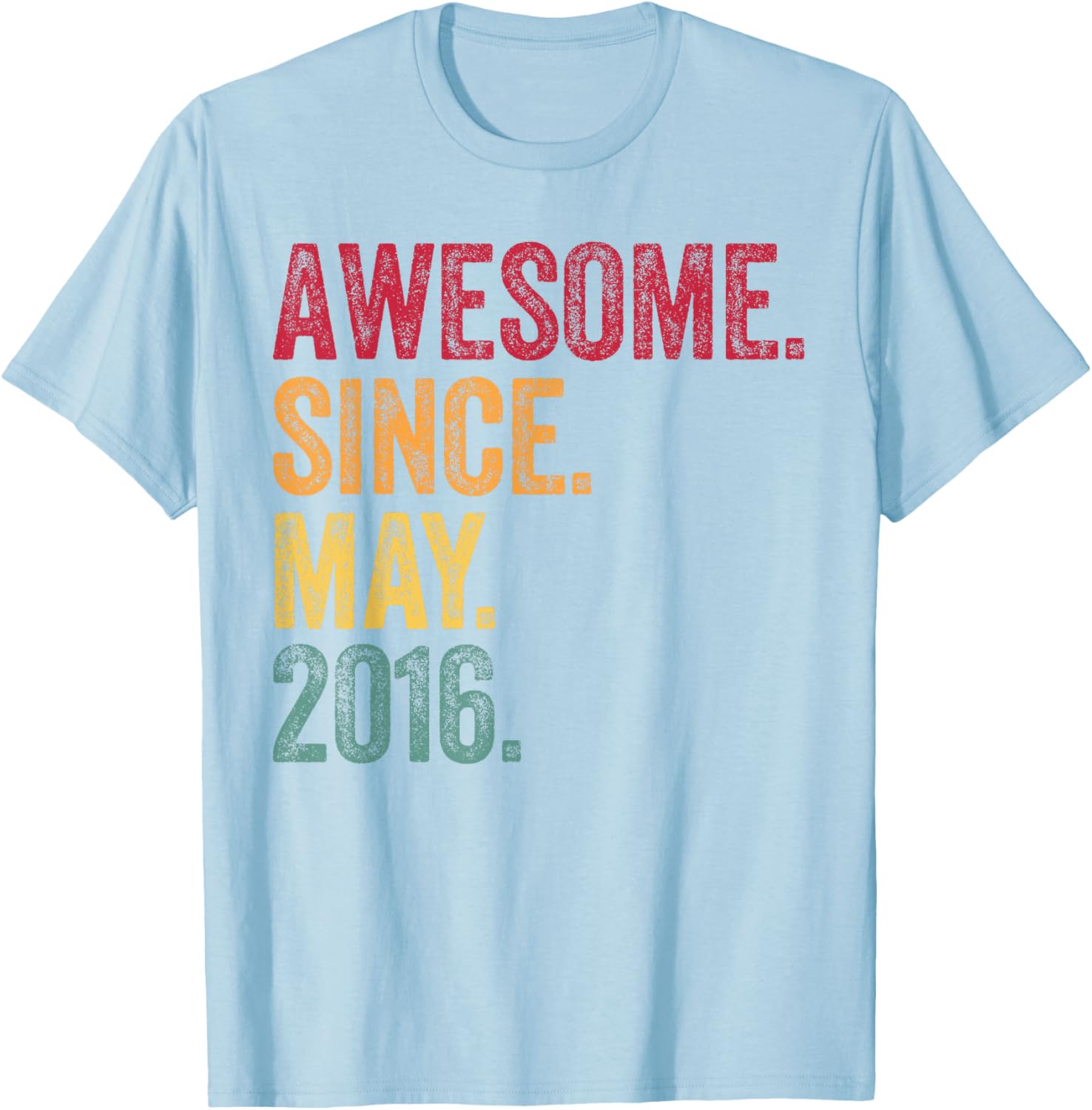 Awesome Since May 2016 Vintage T-Shirt for 9th Birthday Celebration - 12
