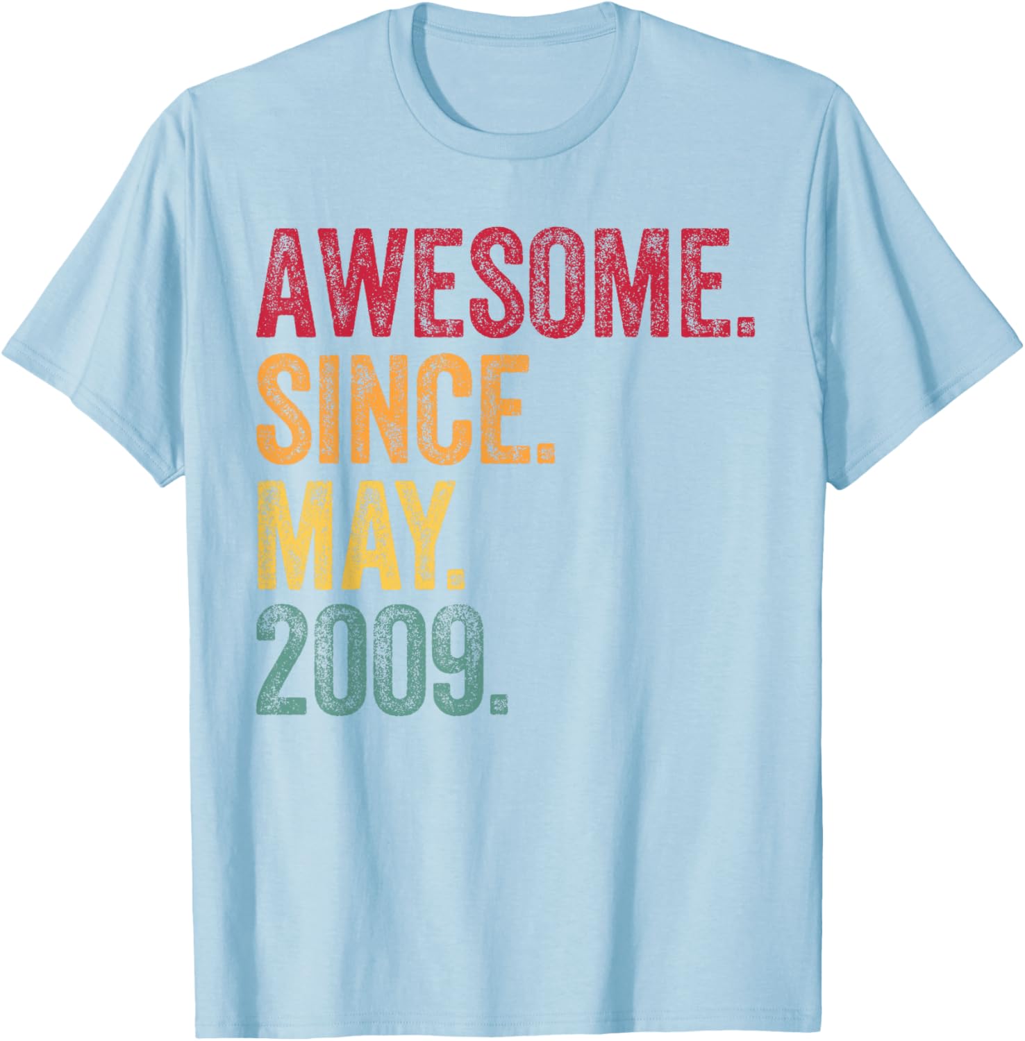 Vintage 16th Birthday T-Shirt Awesome Since May 2009 Gift Idea - 17