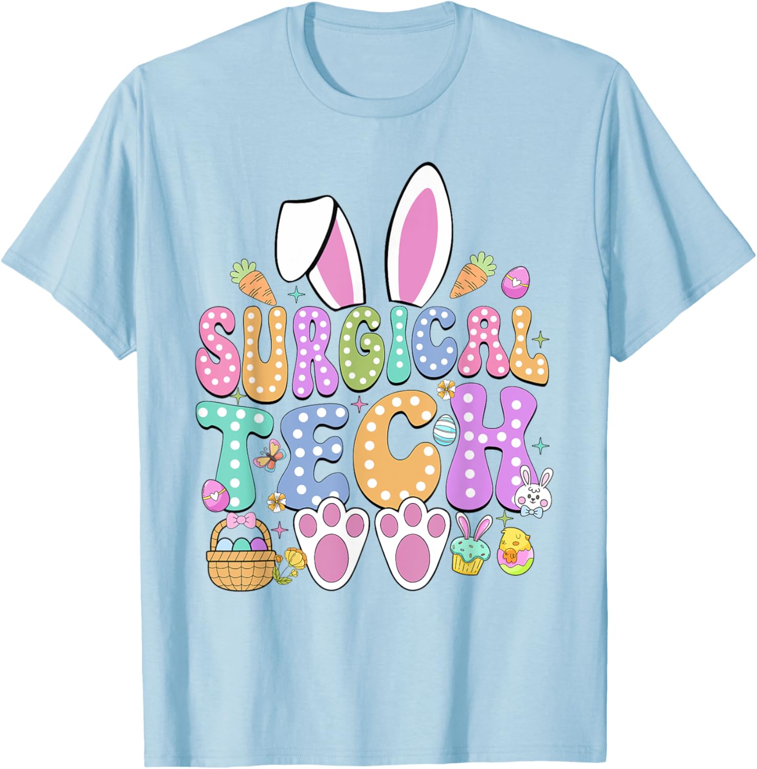Surgical Tech Easter Bunny T-Shirt for Surgical Technicians Fun Gift - 1