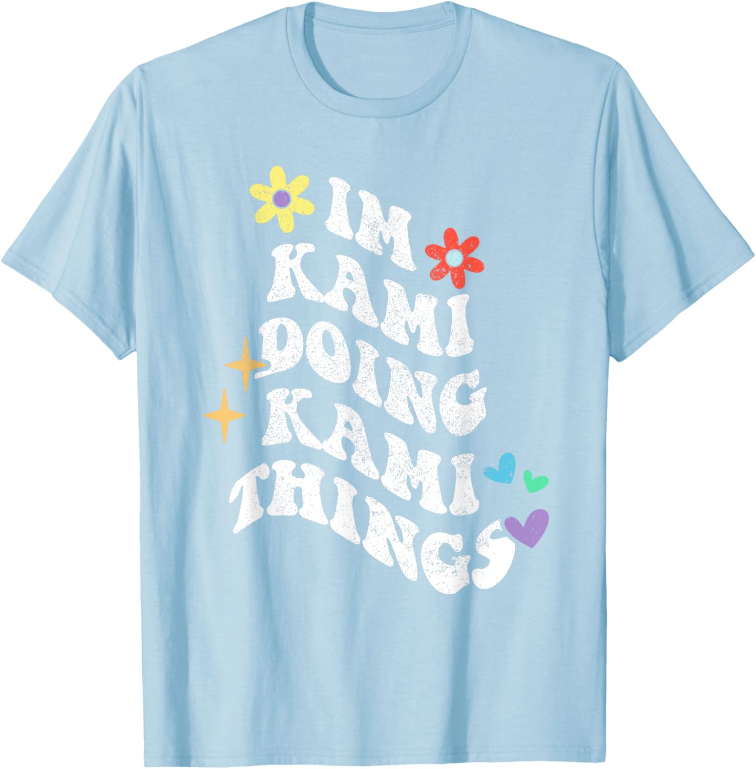 Retro Groovy Kami Doing Funny Things Mother's Day T-Shirt for Moms - 9