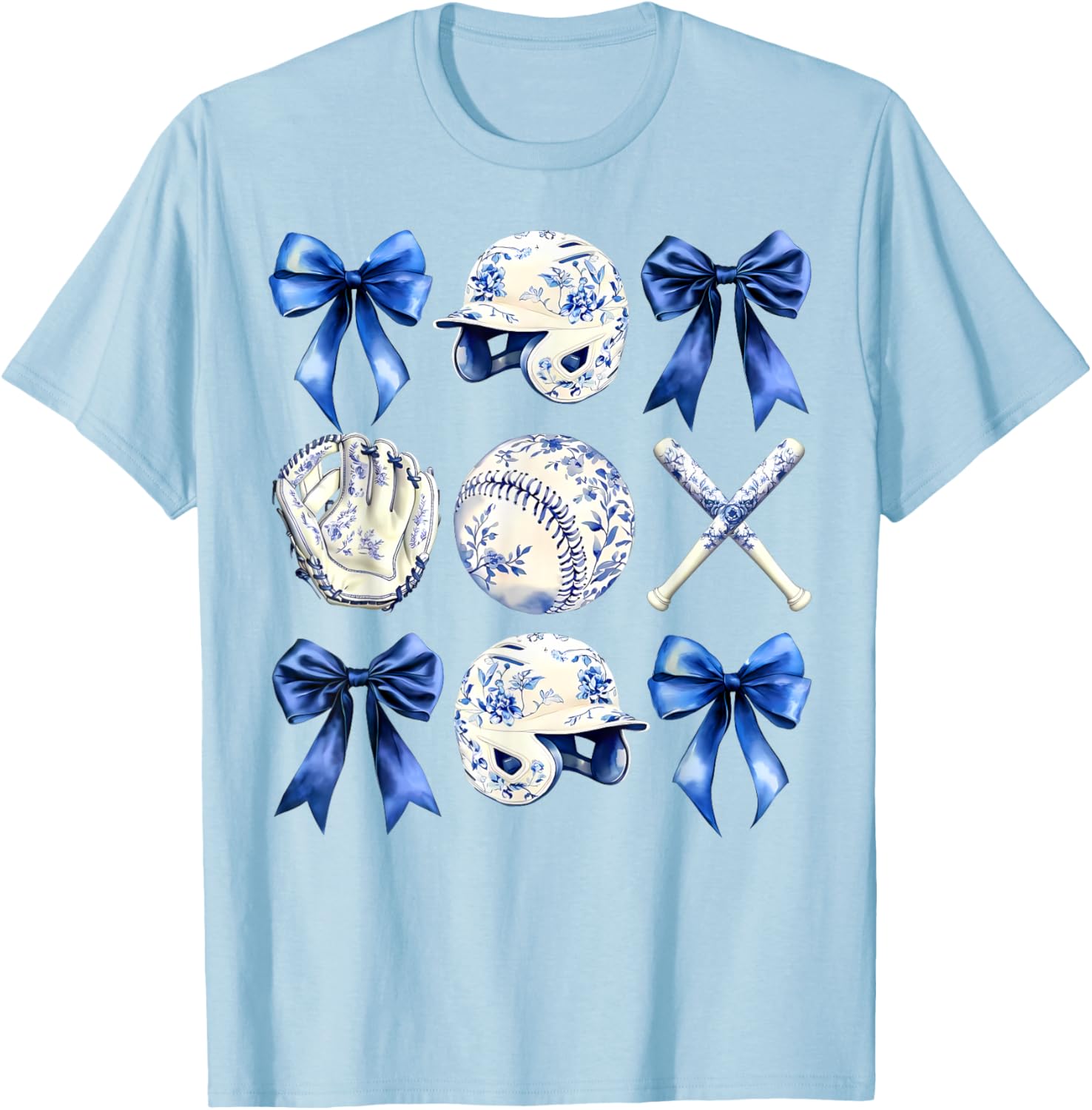 Charming Baseball Mama Bow T-Shirt Perfect for Mother's Day Gifts - 26