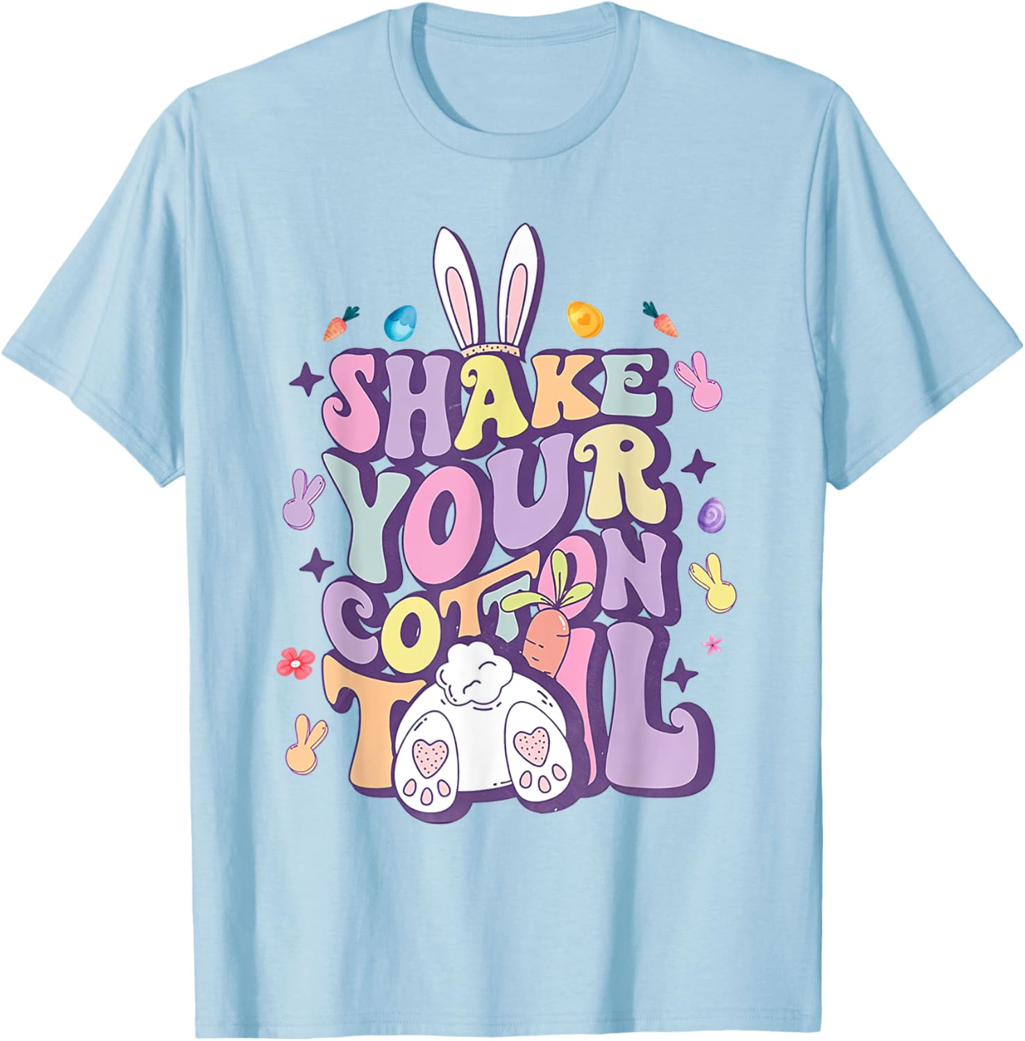 Shake Your Cotton Tail Funny Easter Bunny T-Shirt for Girls and Women - 9