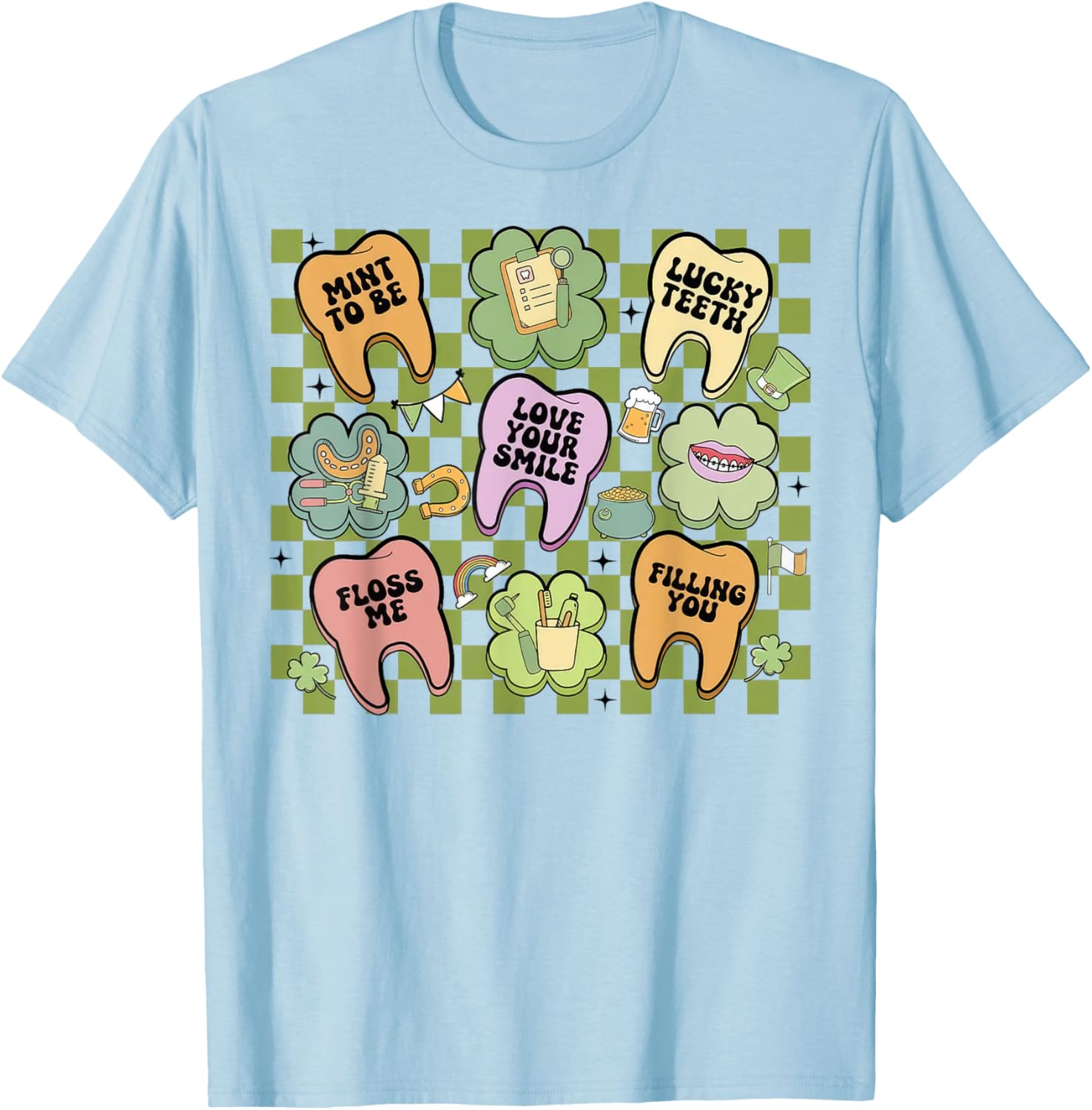 Retro Irish Dentist T-Shirt for St Patrick's Day Dental Squad Fun - 10