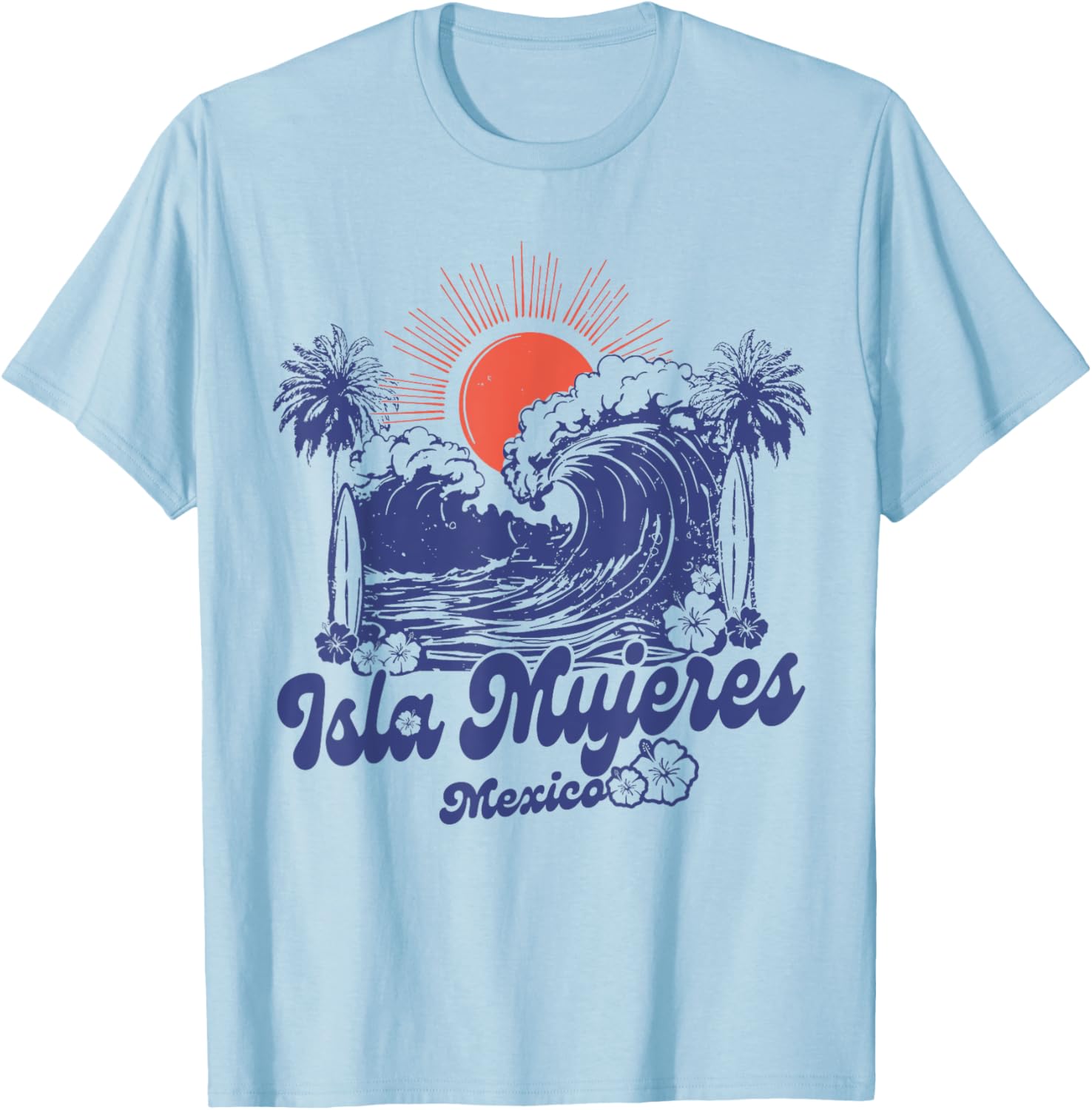 Isla Mujeres 2025 Vintage Surfing T-Shirt Retro 70s Style Apparel - 13