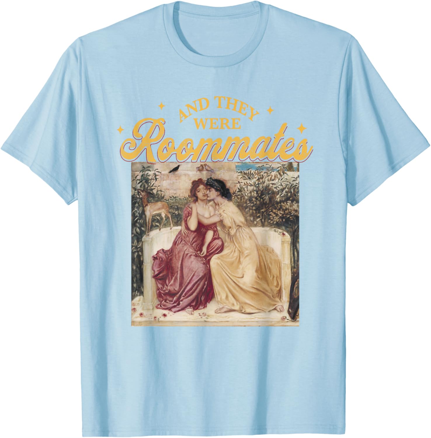 Vintage And They Were Roommates Lesbian Pride Month T-Shirt for All - 14