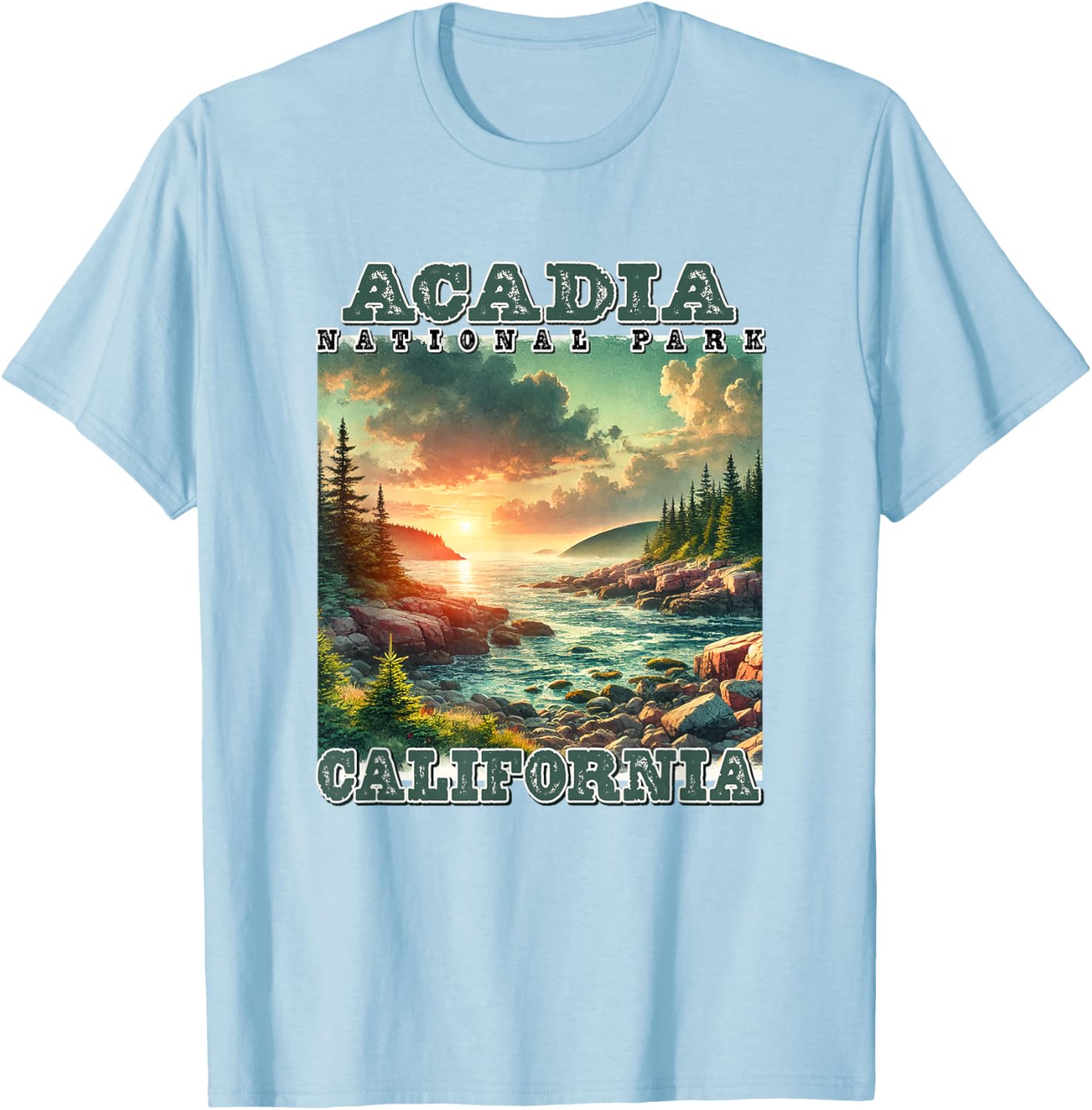Vintage Retro Acadia National Park Camping T-Shirt for Outdoor Lovers - 13