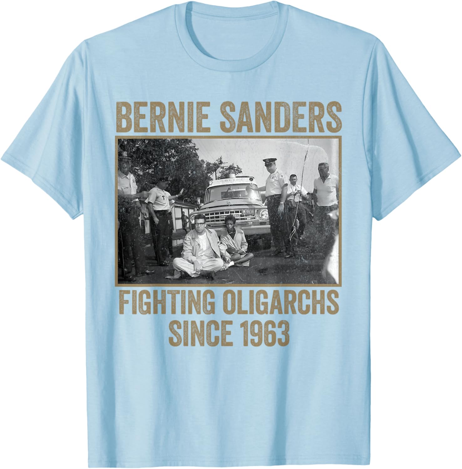 Bernie Fighting Oligarchs Protest T-Shirt for Activists and Supporters - 13