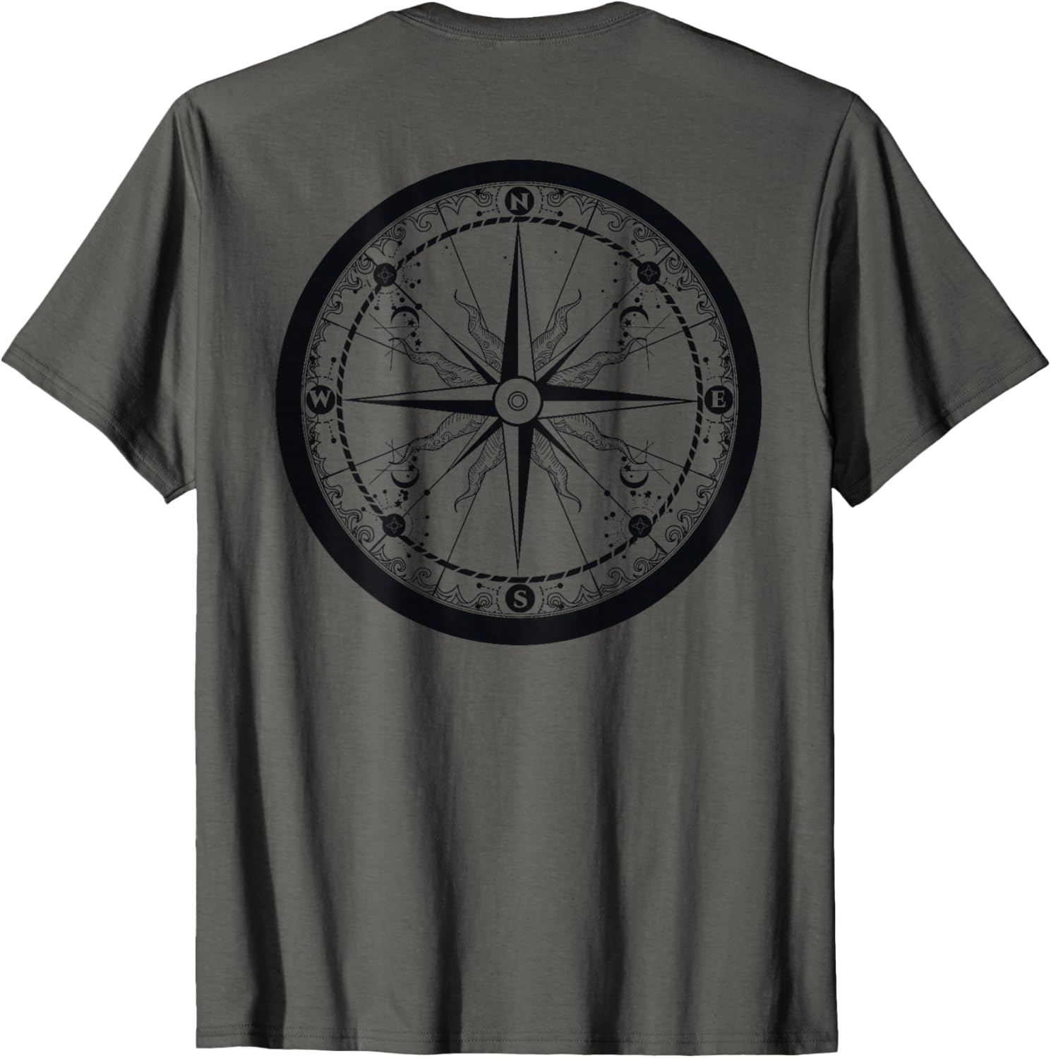 Beautiful Compass Sailing and Hiking Adventure T-Shirt for Travelers - 15