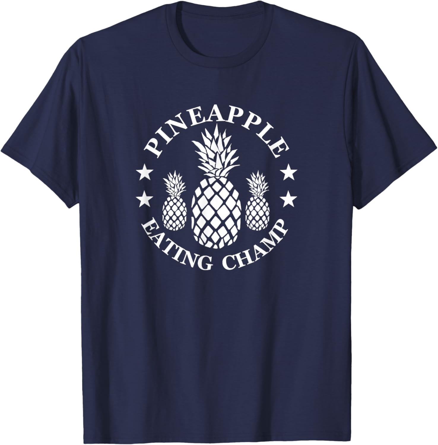 Tropical Pineapple Eating Champion T-Shirt for Fun Summer Style - 4