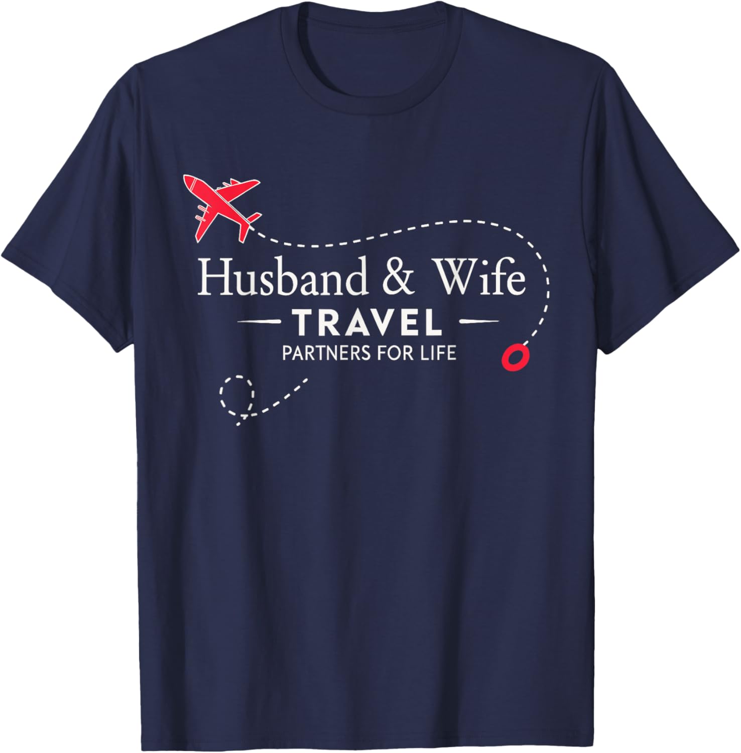 Couple Travel Partners for Life T-Shirt for Loving Husbands and Wives - 8