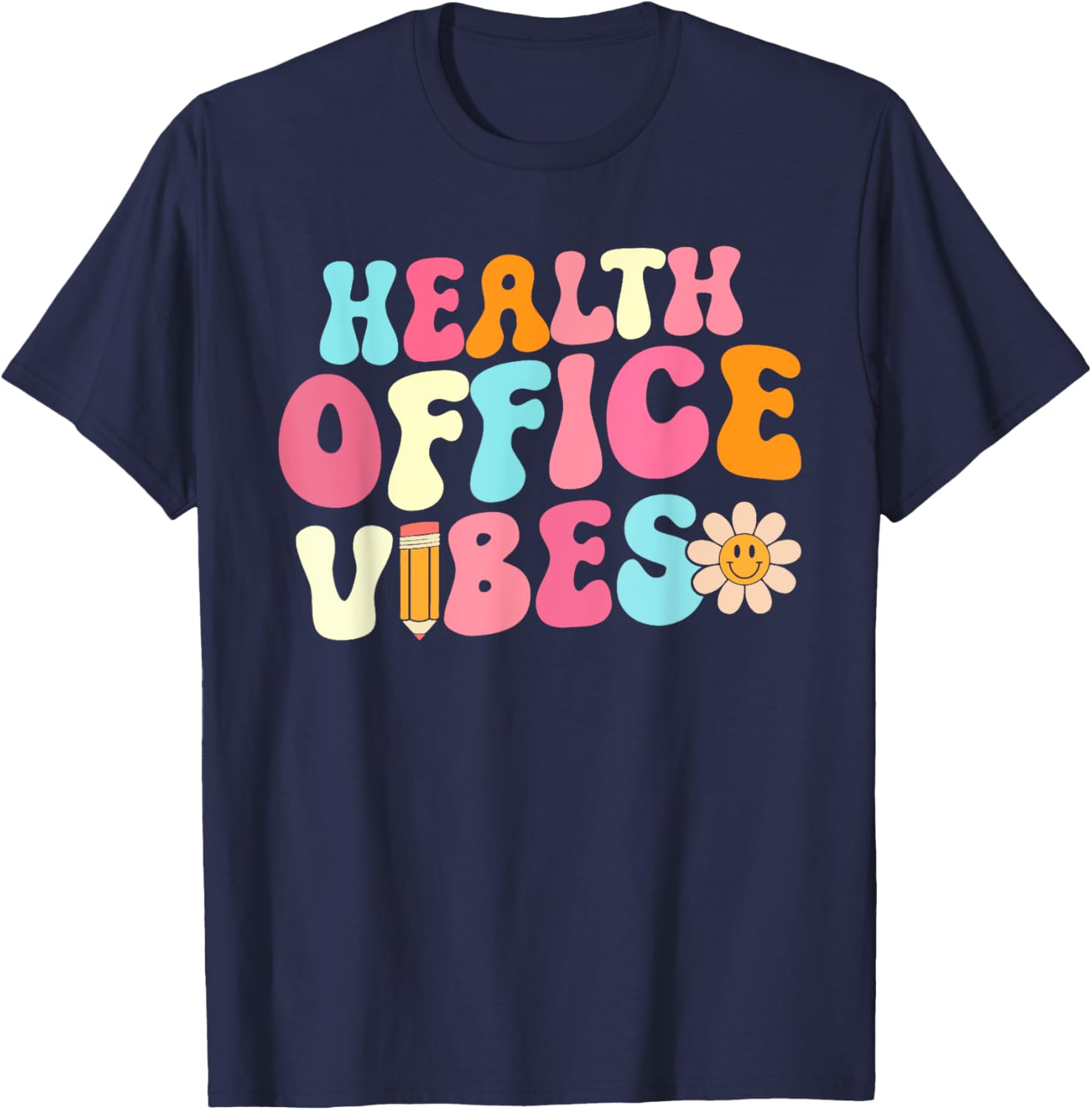 Retro Health Office Vibes T-Shirt for School Nurses and Girls - 7