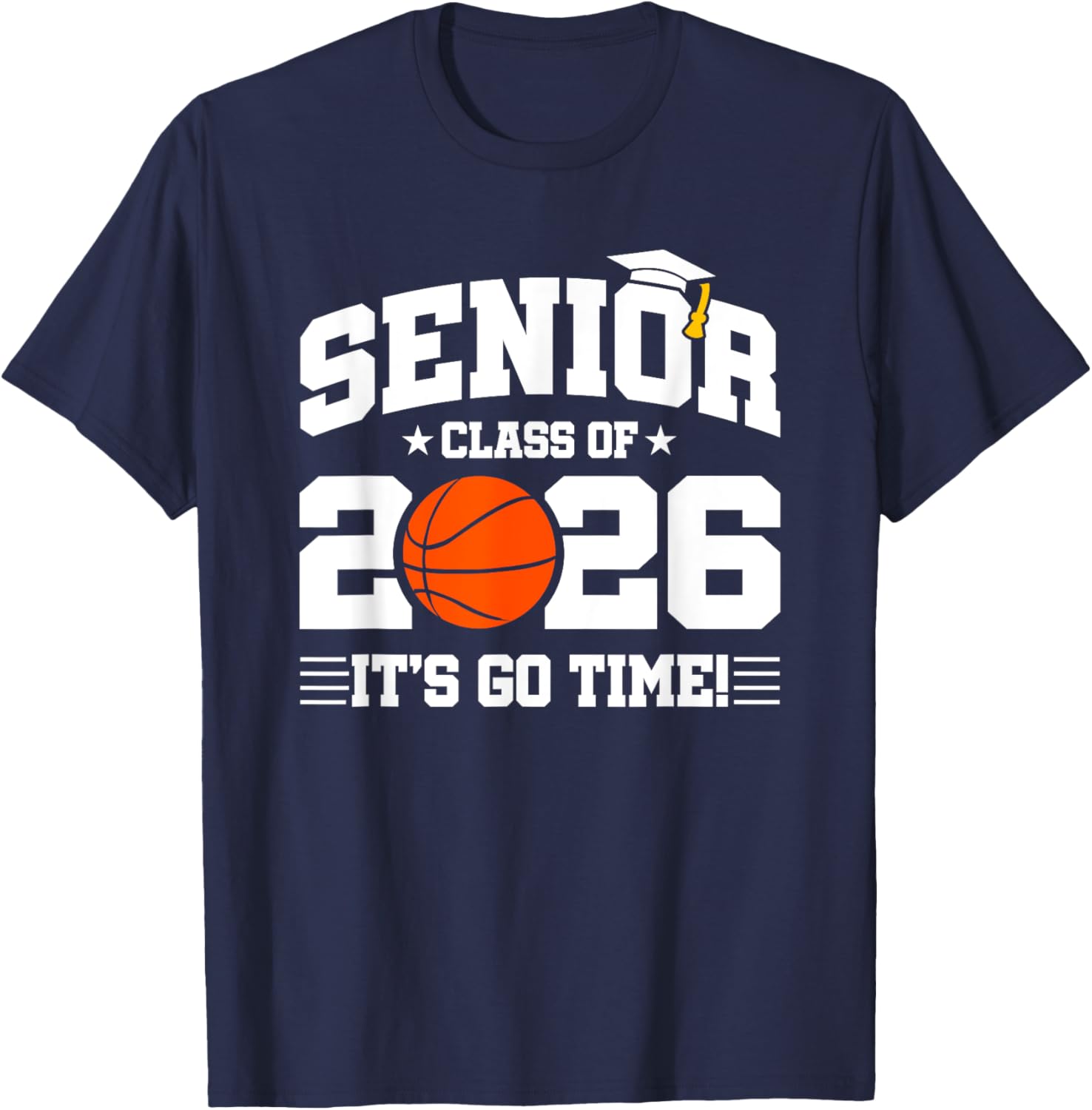 Class of 2026 Senior Year Basketball Player T-Shirt for Basketball Fans - 18