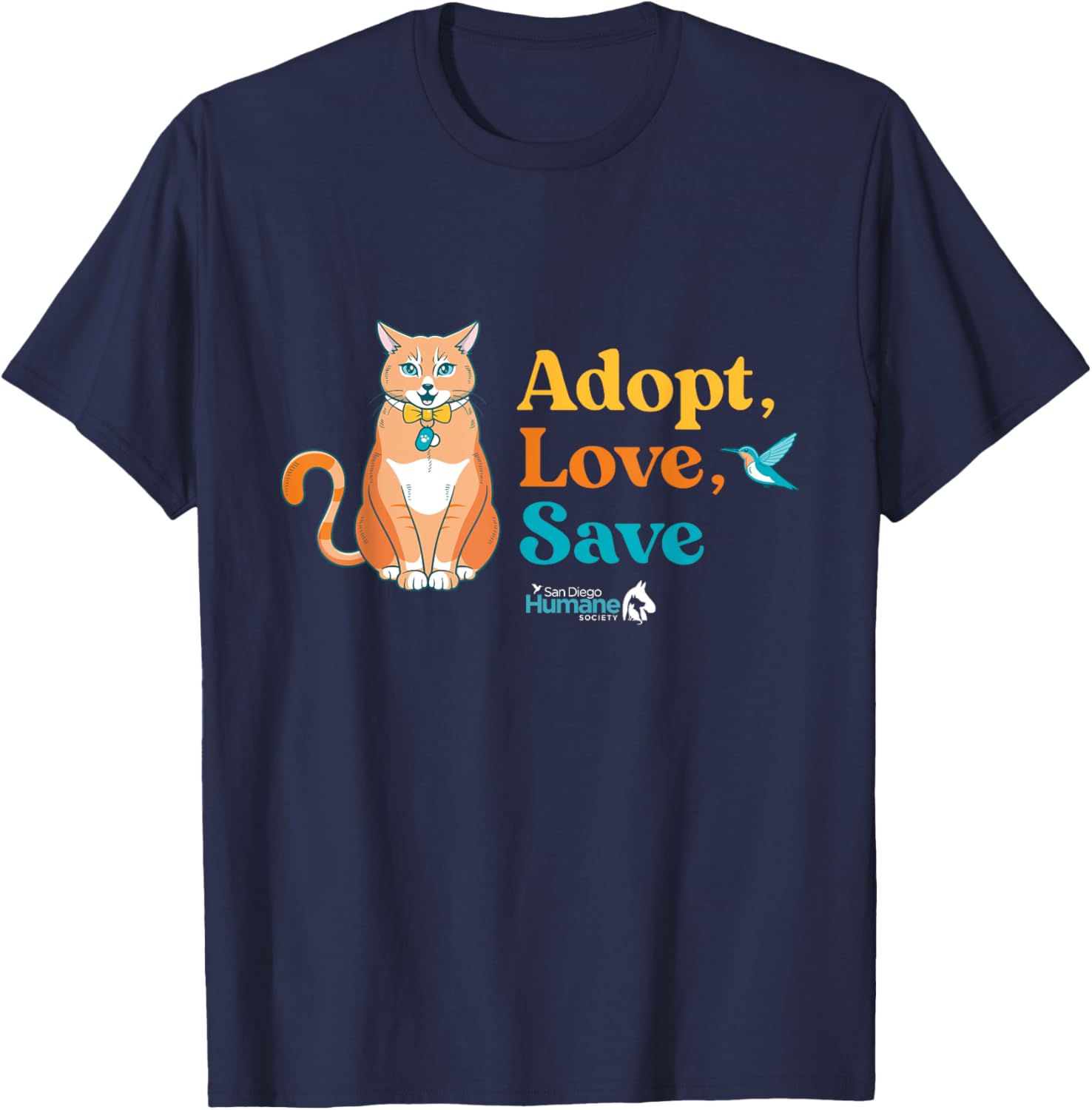 Adopt Love Save Rescue Cat T-Shirt for Men and Women - Perfect Gift! - 3